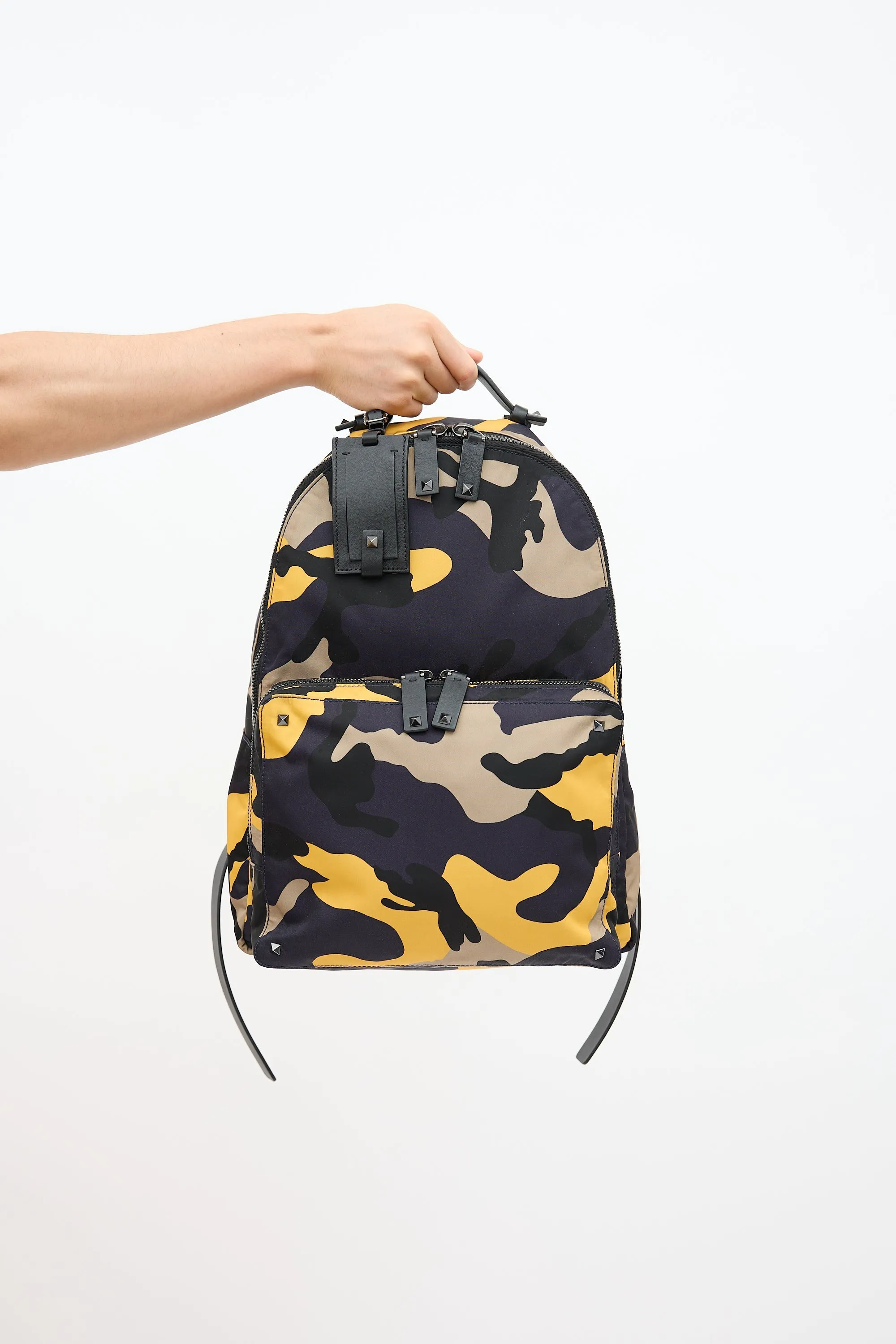 Camo Rockstud Backpack sold by VSP Consignment