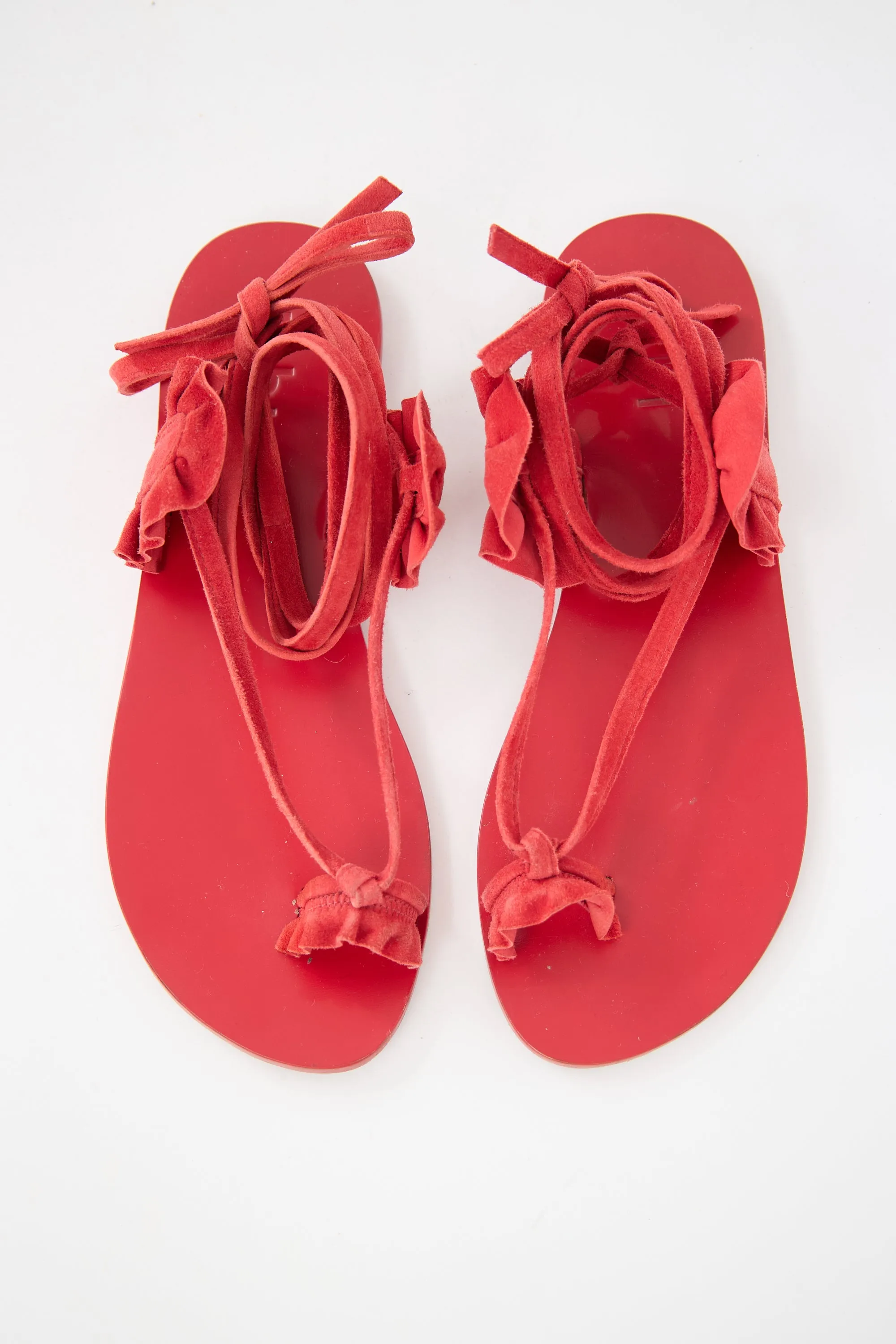 Suede Amari Lace Up Sandal sold by VSP Consignment product image thumbnail 2