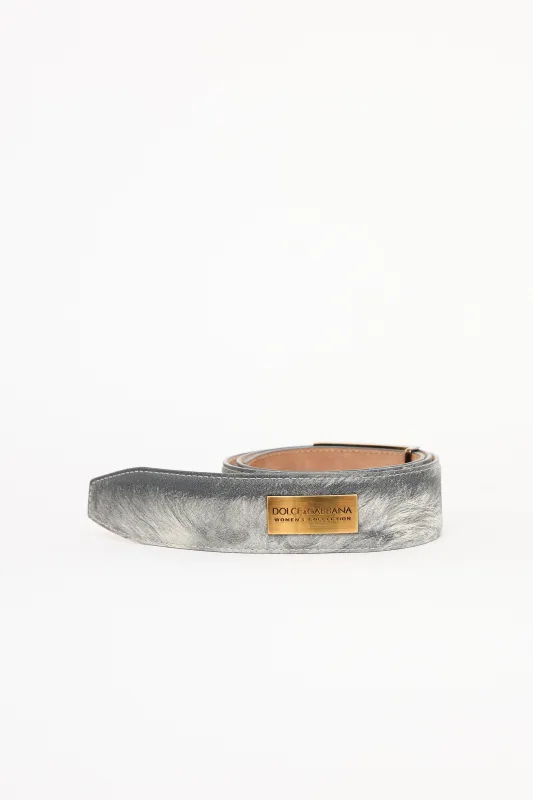 Leather Brushed Belt made by Dolce & Gabanna