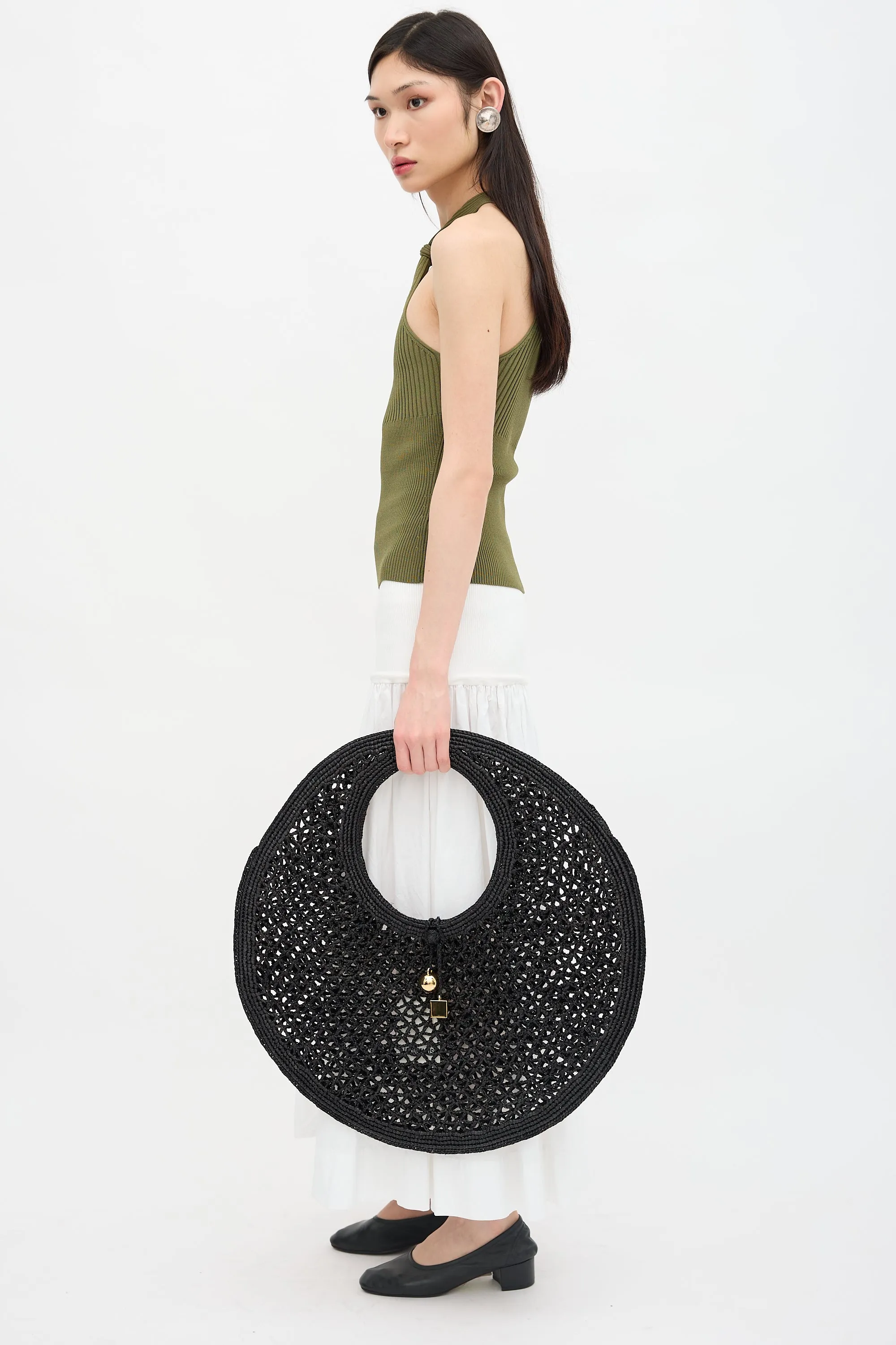 Raffia Le Rond Spiaggia Bag sold by VSP Consignment product image thumbnail 2