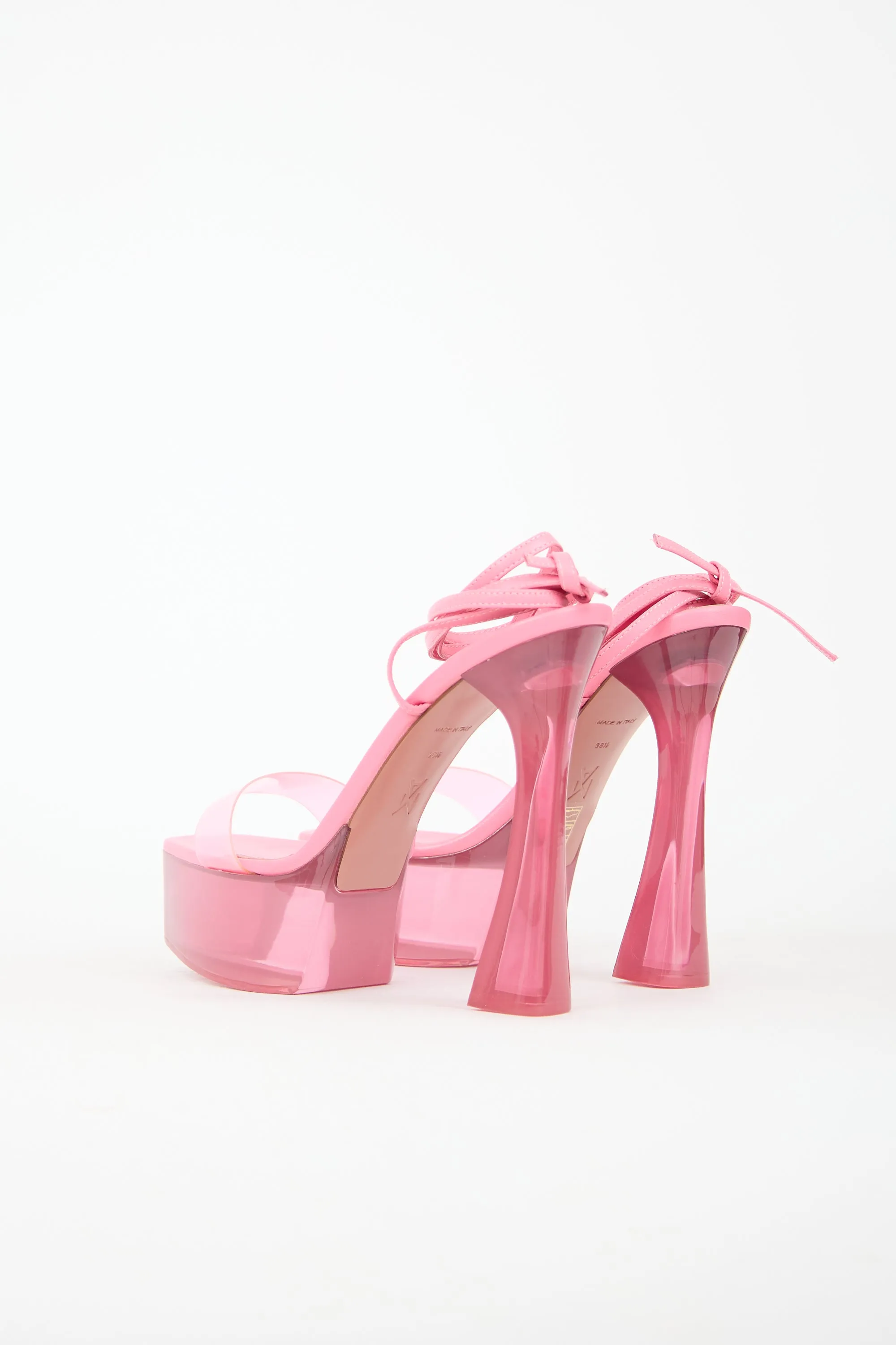 Leather & PVC Sita Platform Heel sold by VSP Consignment product image thumbnail 4