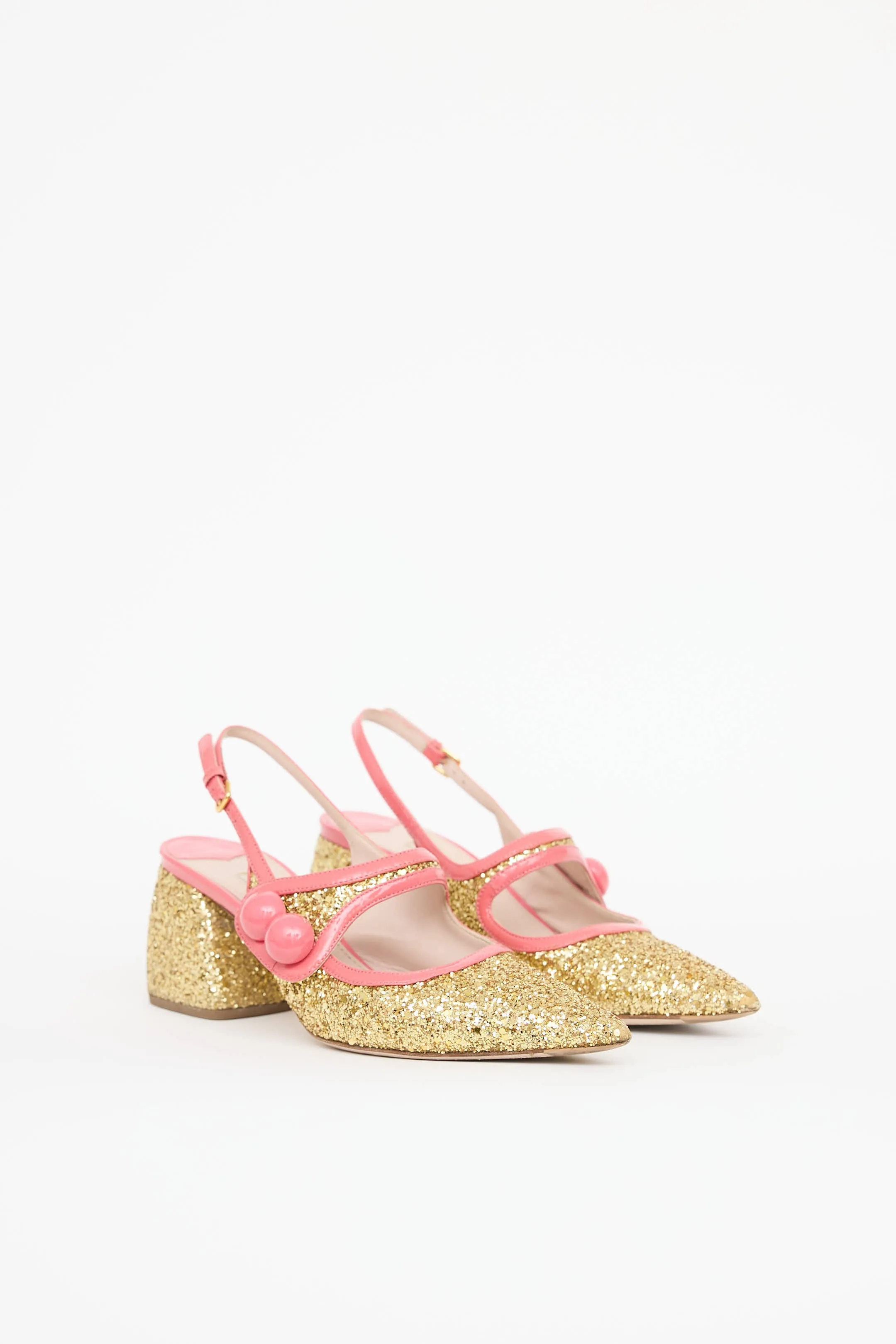 Glitter Mary Jane Slingback Pump sold by VSP Consignment product image thumbnail 2