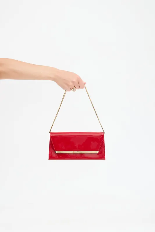 Patent Leather Margot Clutch made by VSP Consignment