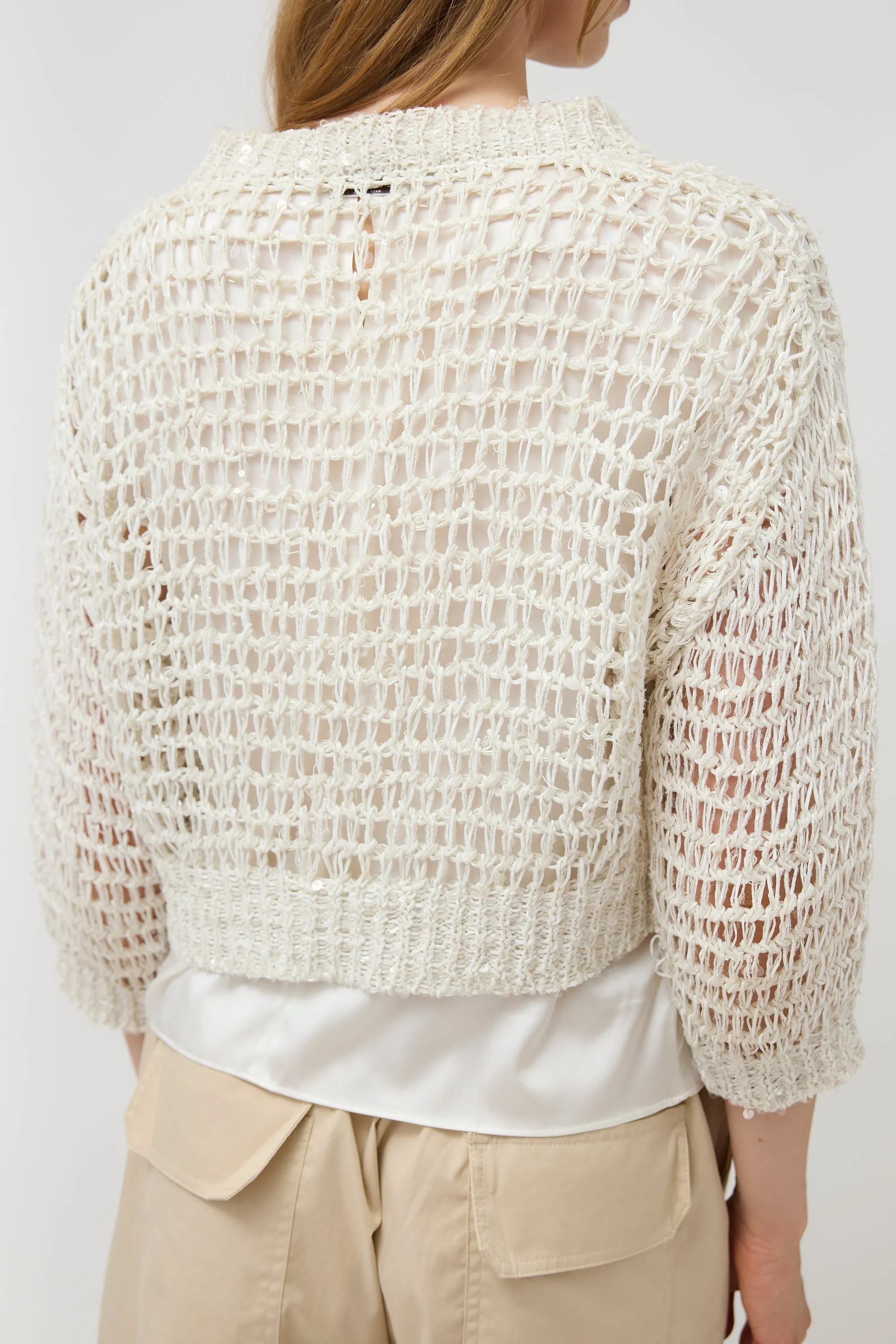 Cropped Open Knit Sweater sold by VSP Consignment product image thumbnail 5