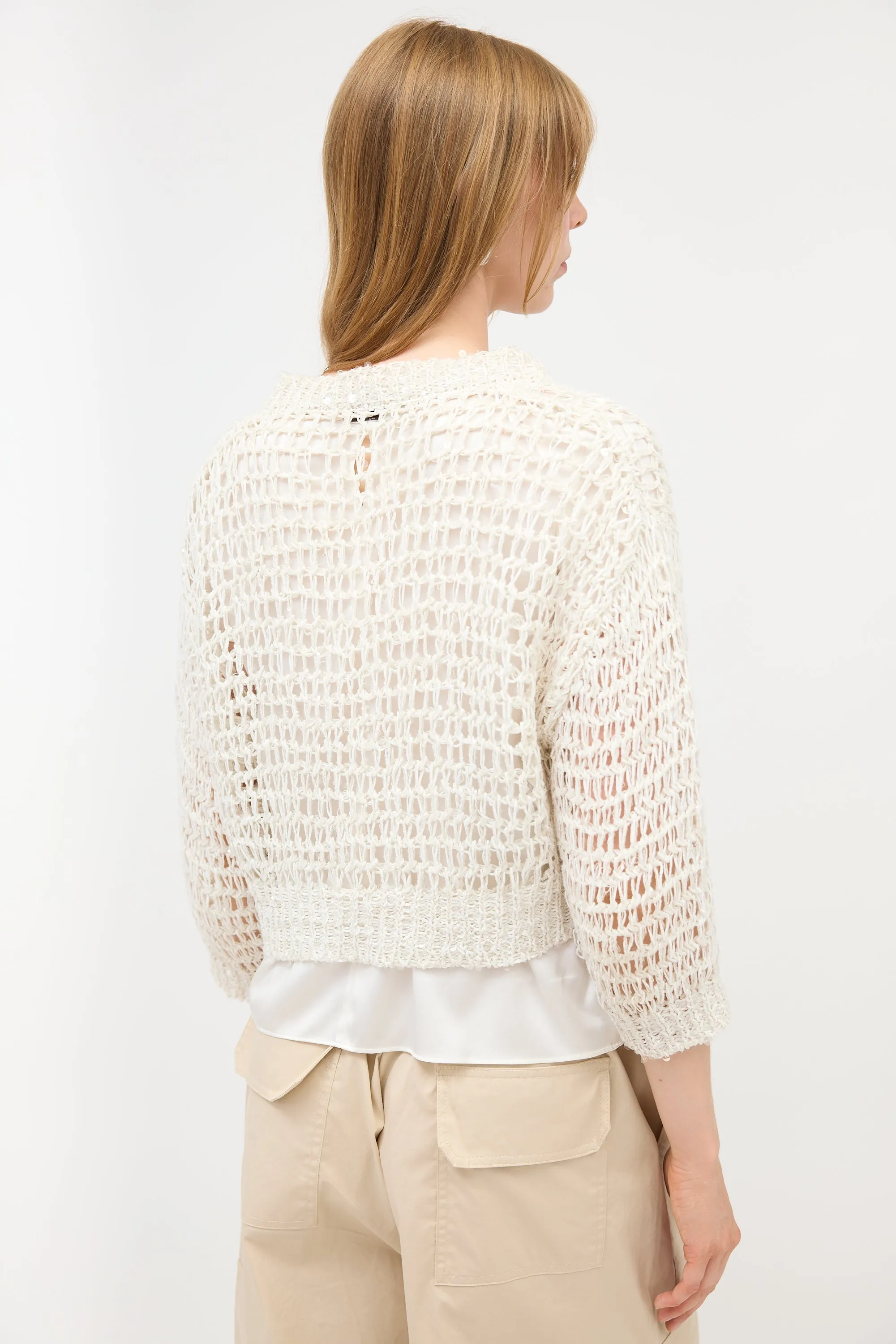 Cropped Open Knit Sweater sold by VSP Consignment product image thumbnail 4