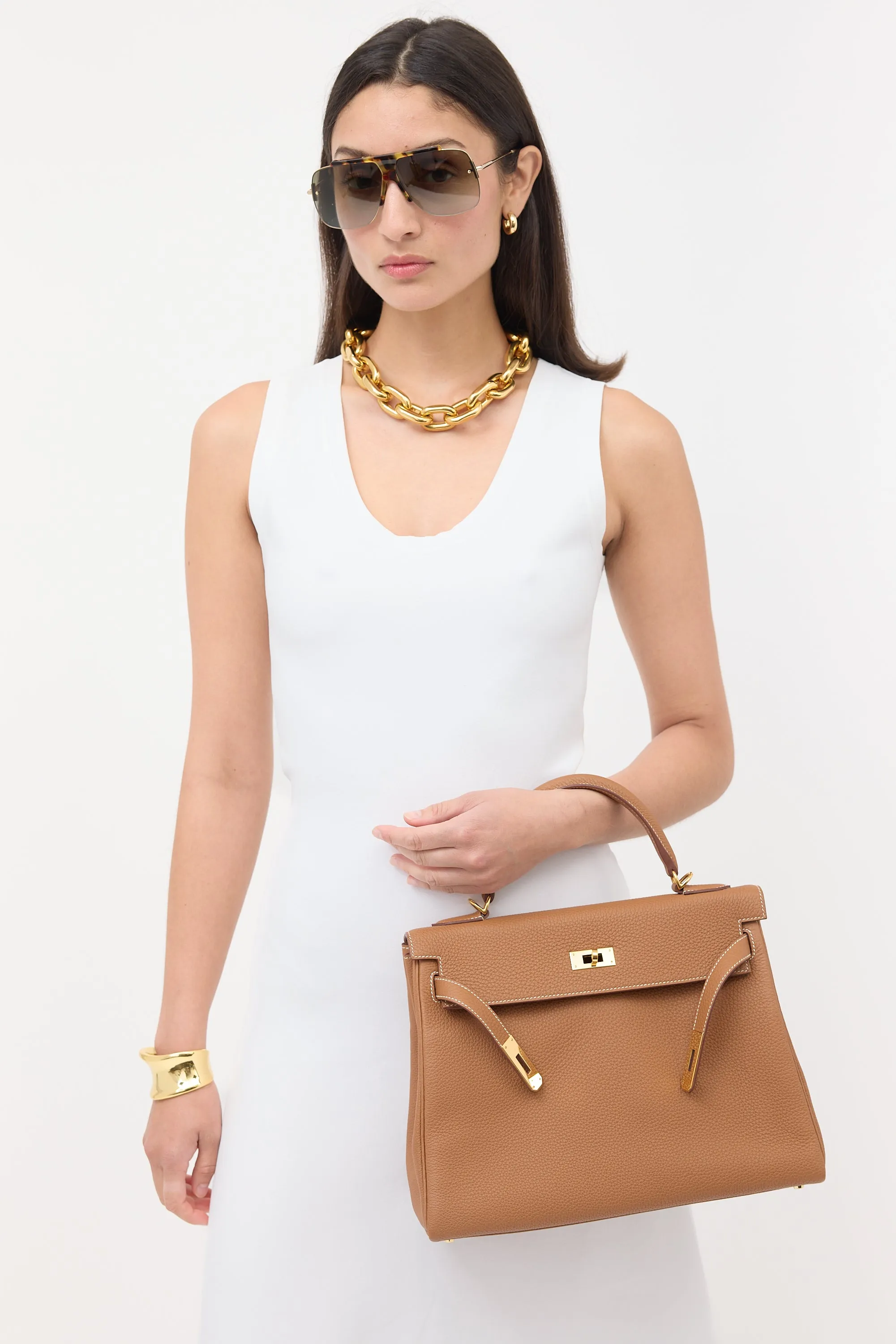 2021 Gold Togo Kelly Retourne 32 Bag sold by VSP Consignment product image thumbnail 2