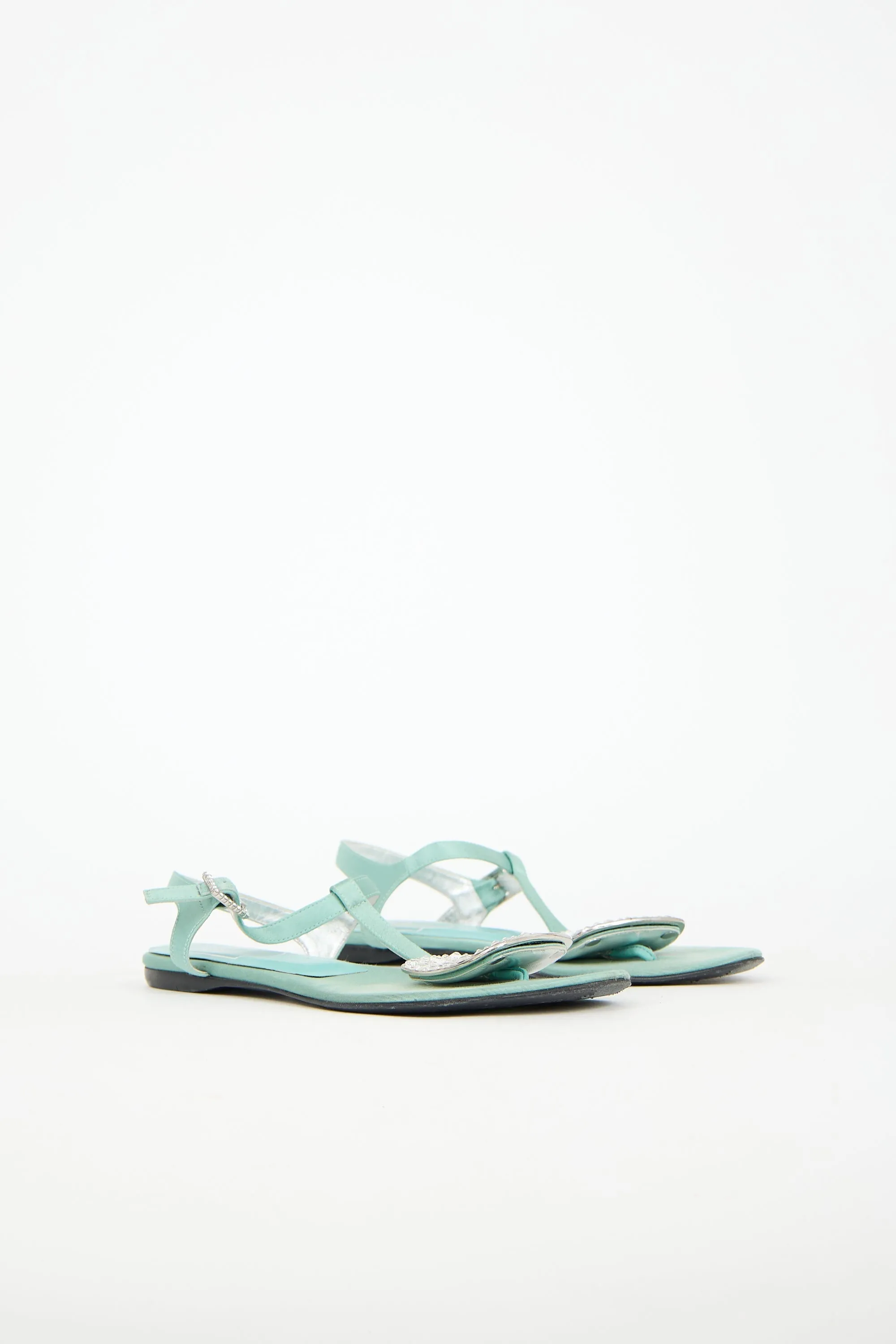 Satin Embellished Sandal sold by VSP Consignment product image thumbnail 3