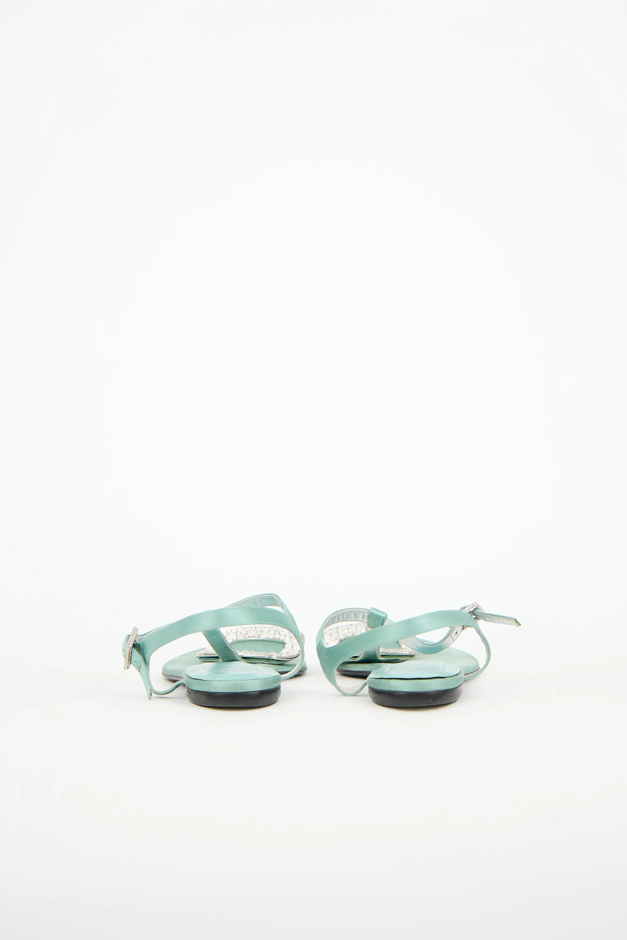 Satin Embellished Sandal sold by VSP Consignment product image thumbnail 4