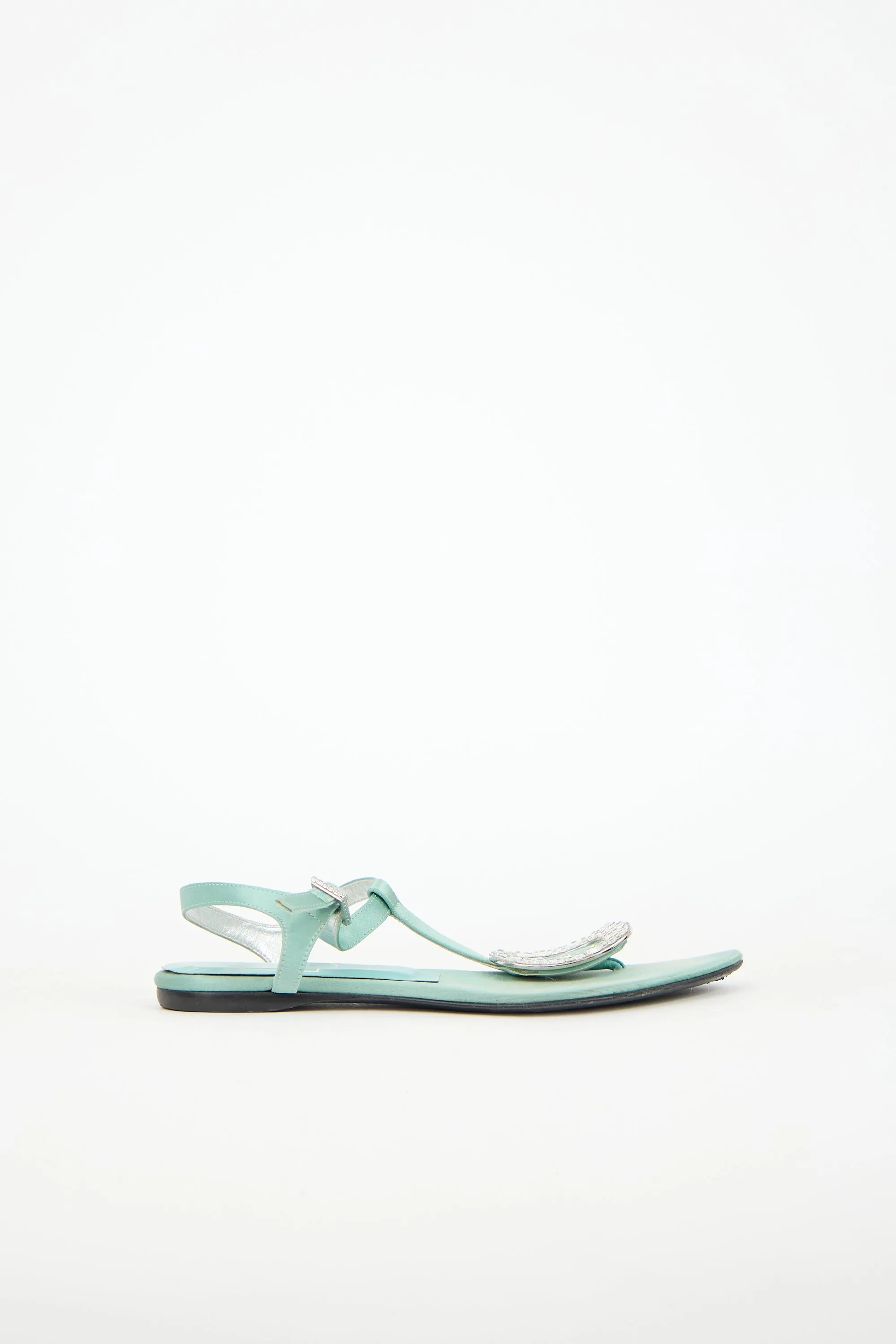 Satin Embellished Sandal sold by VSP Consignment