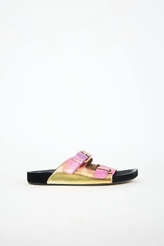 Leather Lennyo Slide made by Isabel Marant