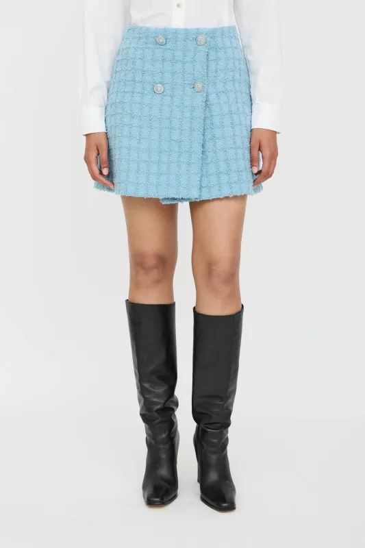 Tweed Wrap Skirt sold by VSP Consignment