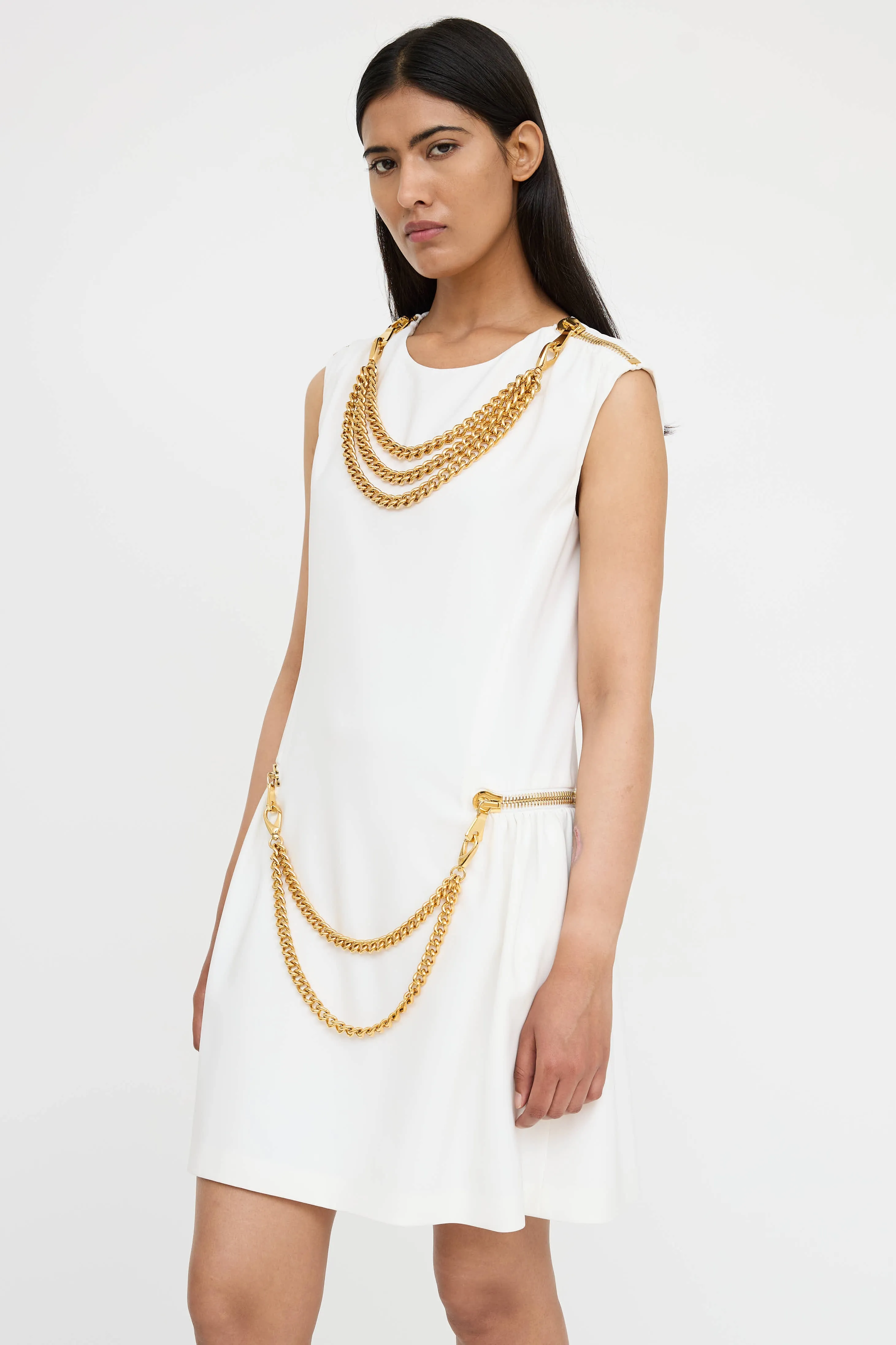 Chainlink Sleeveless Dress sold by VSP Consignment product image thumbnail 3