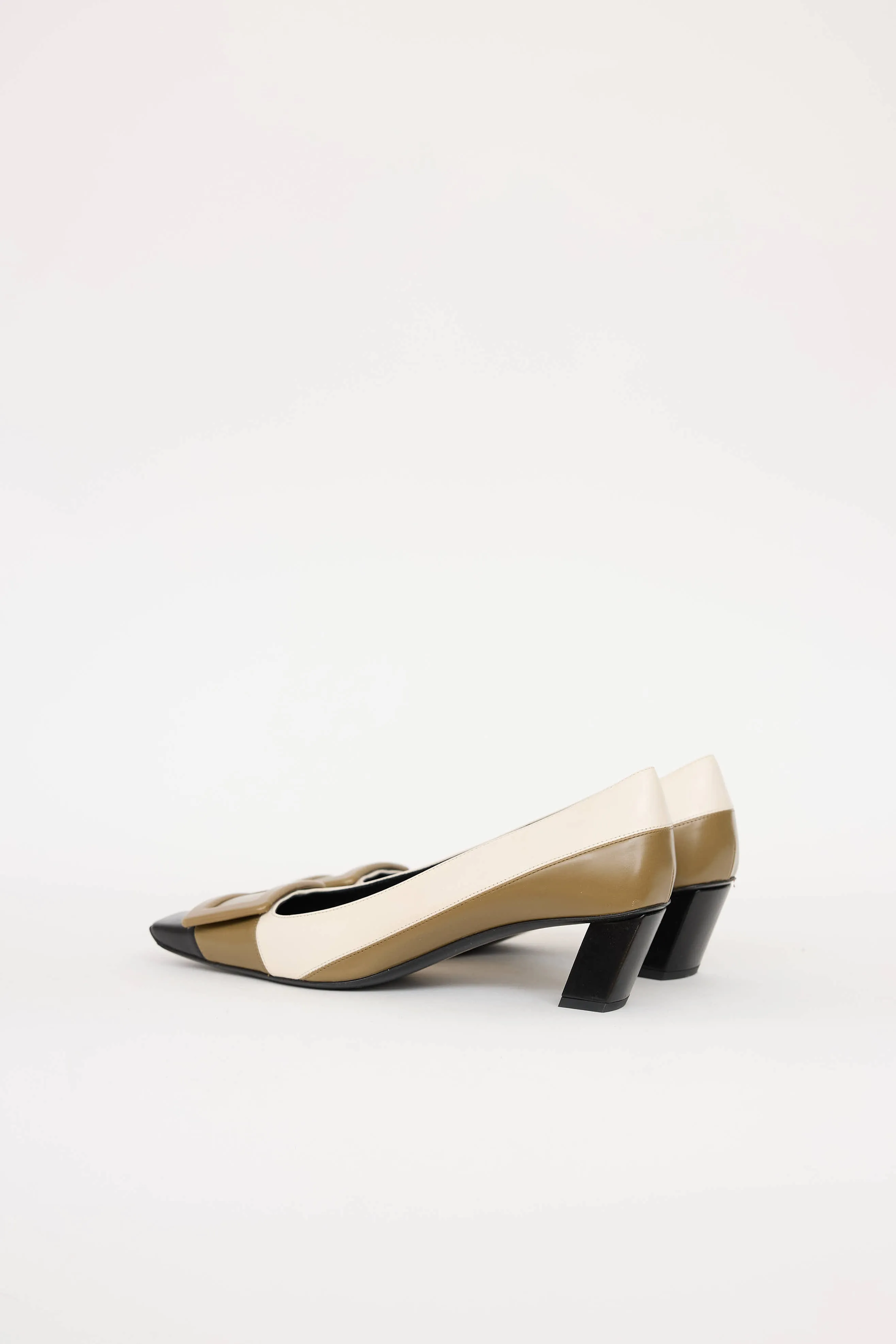 Leather Buckle Pump sold by VSP Consignment product image thumbnail 4