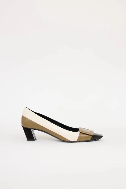 Leather Buckle Pump sold by VSP Consignment