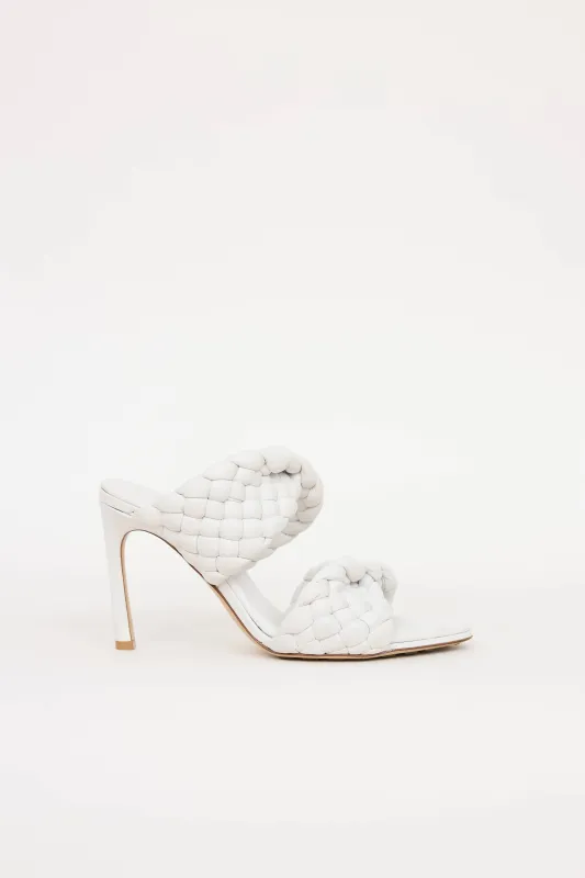 Leather Woven Mule sold by VSP Consignment