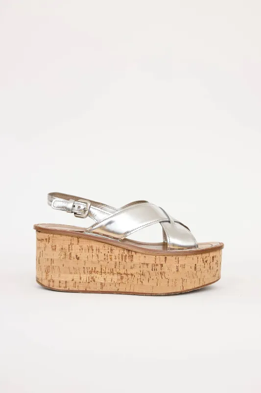 Cork Platform Sandal sold by VSP Consignment