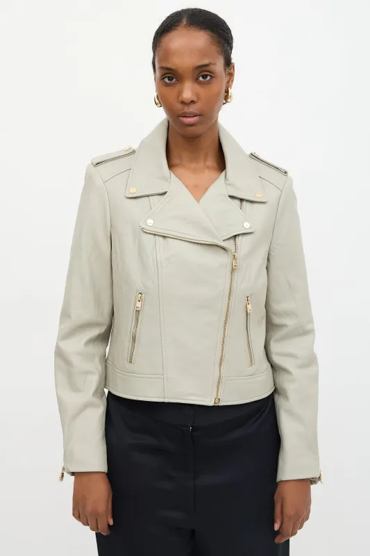 Leather Biker Jacket sold by VSP Consignment