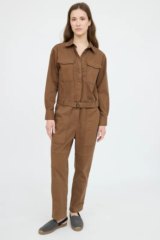 Monili Zip Up Jumpsuit made by Brunello Cucinelli