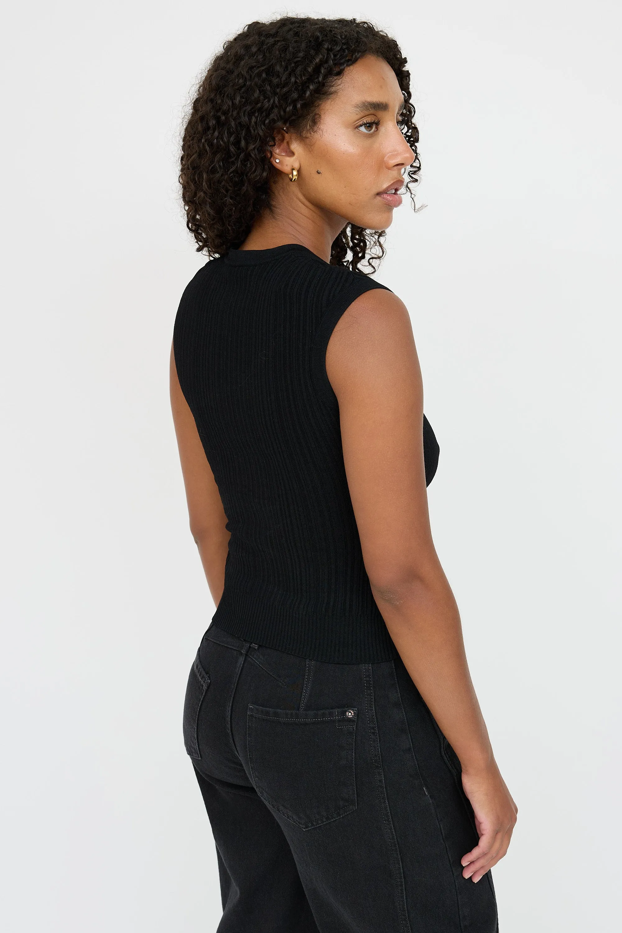 Knit Button Top sold by VSP Consignment product image thumbnail 4
