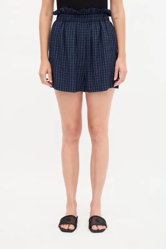 Gingham Paper Bag Shorts sold by VSP Consignment