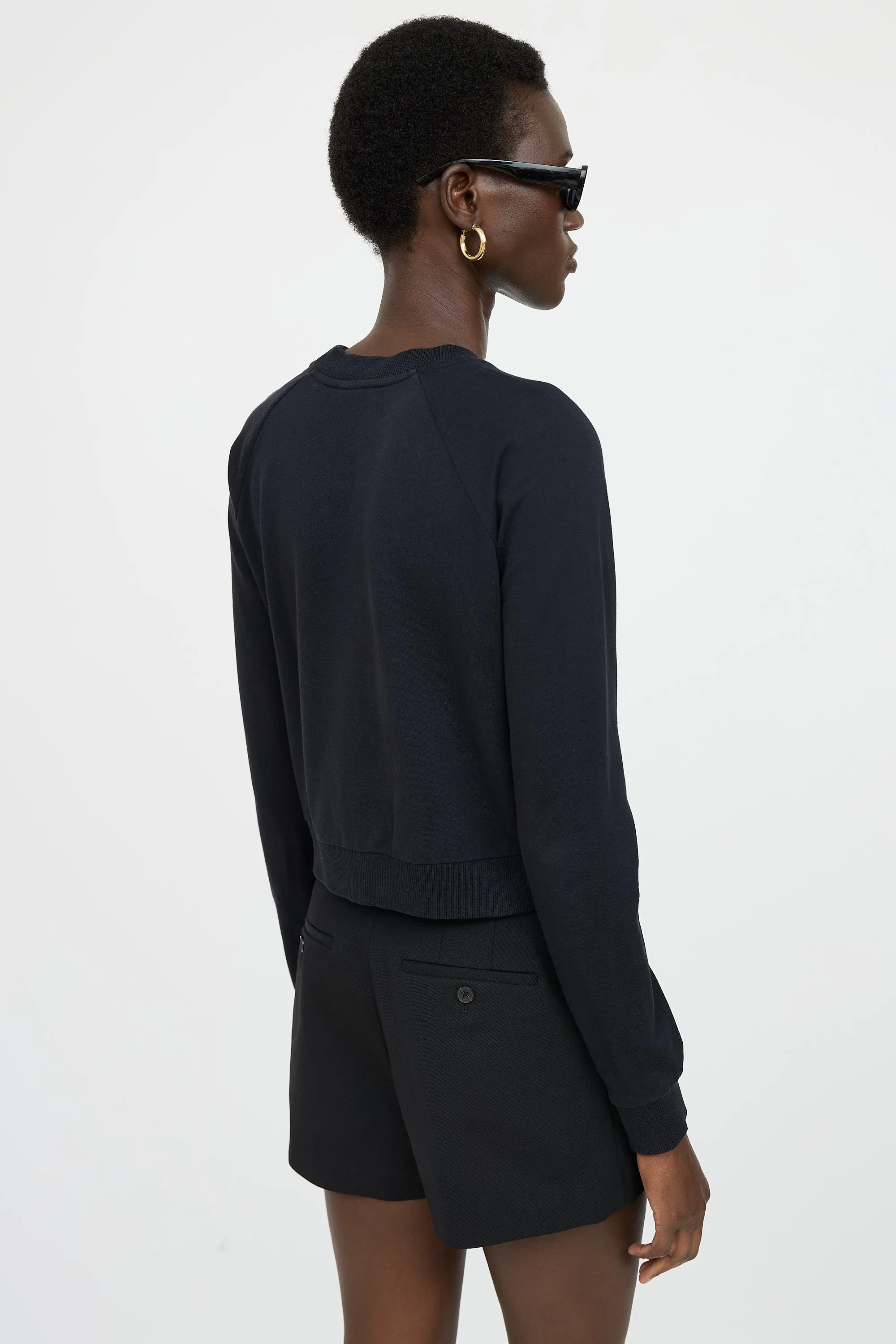 Logo Crop Crewneck Sweater sold by VSP Consignment product image thumbnail 4