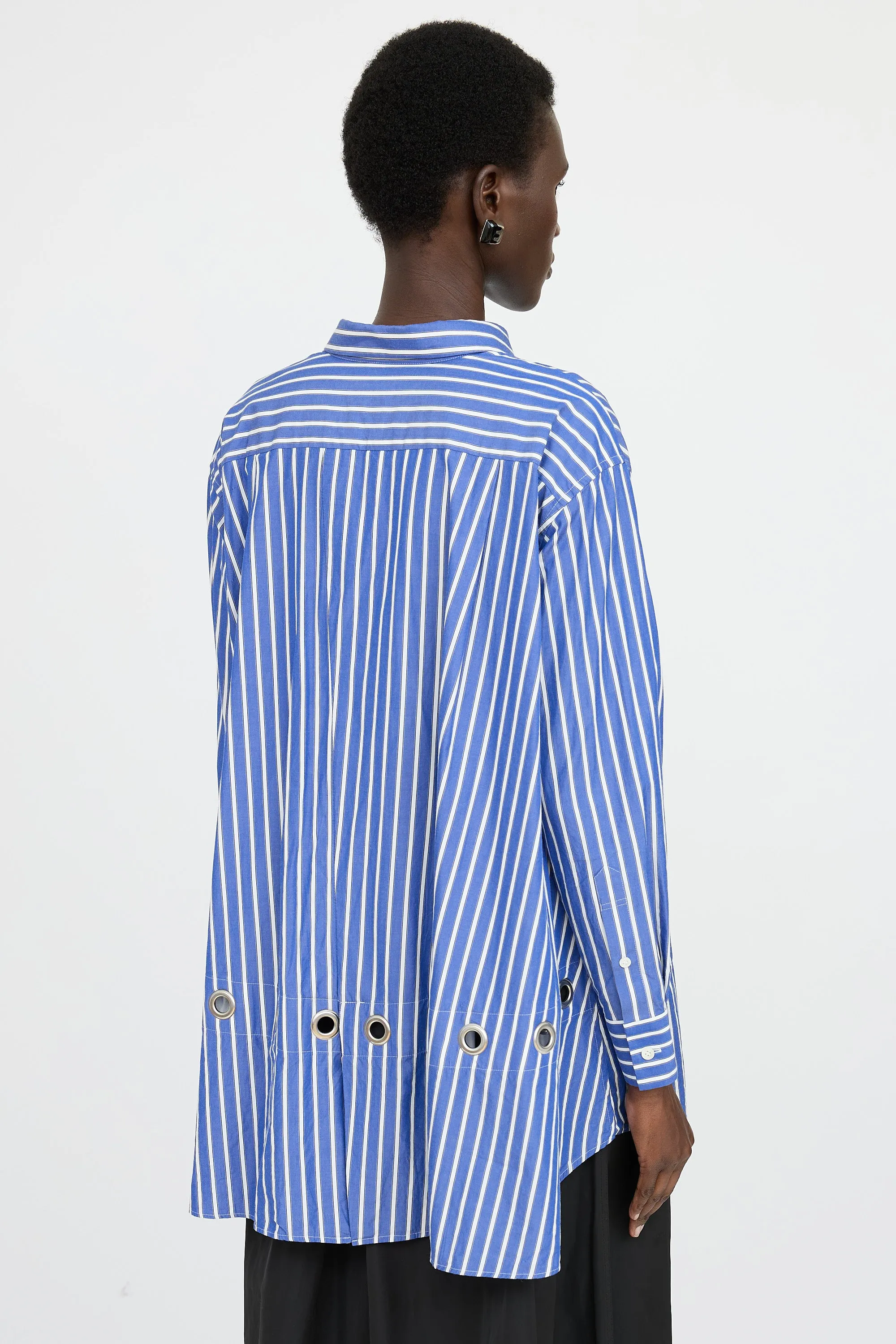 Striped Grommet Shirt sold by VSP Consignment product image thumbnail 4