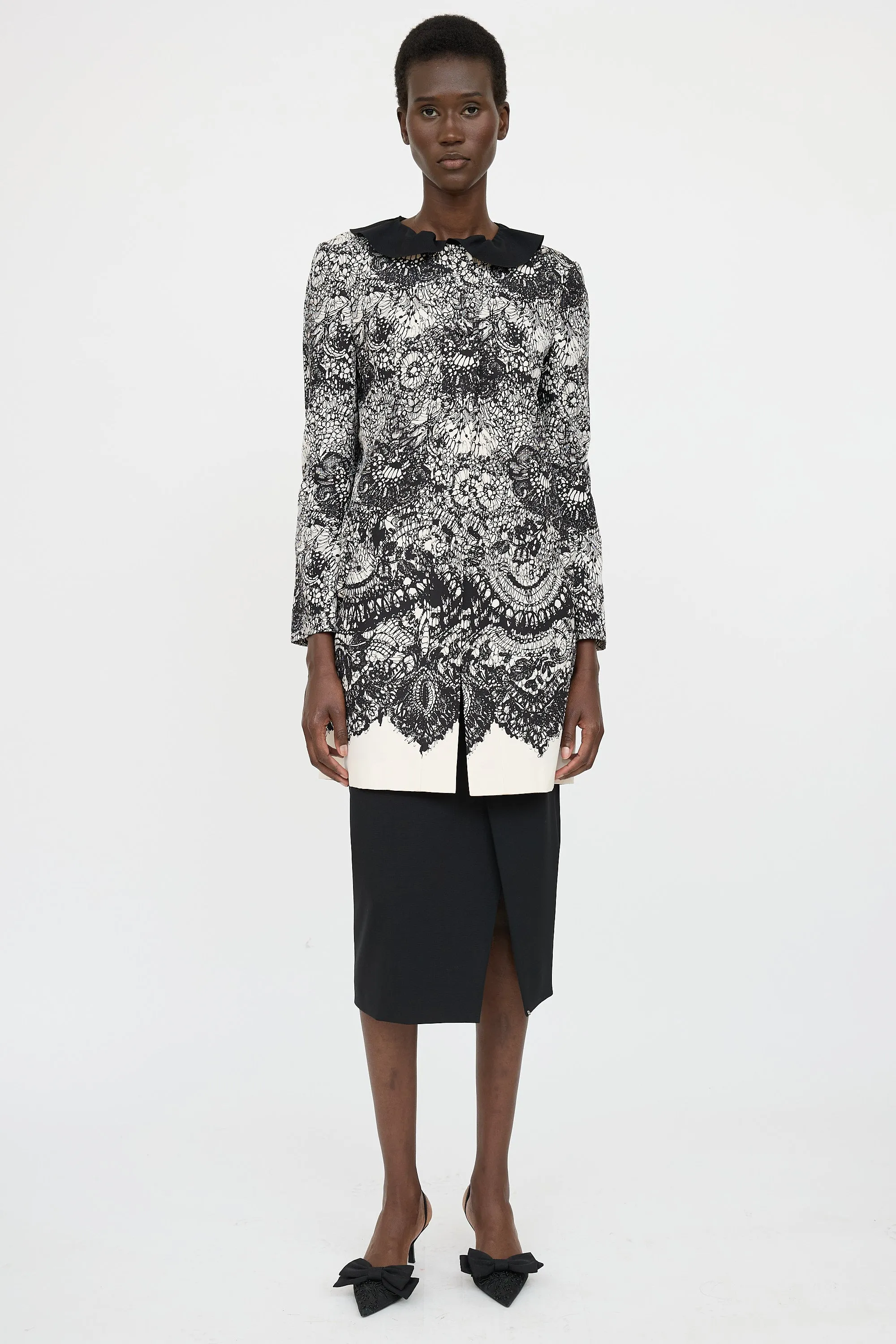 Printed Lace Jacket sold by VSP Consignment