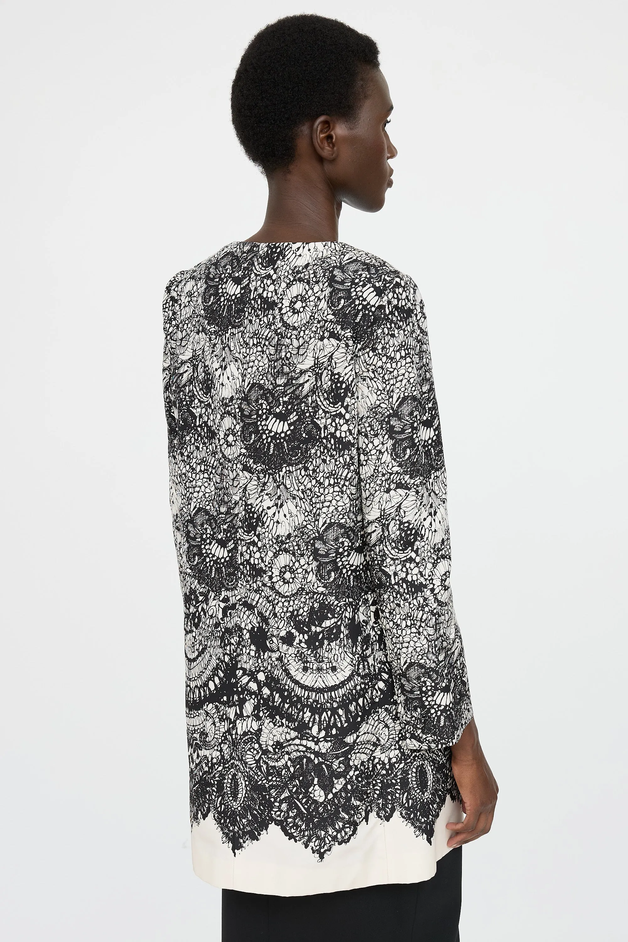 Printed Lace Jacket sold by VSP Consignment product image thumbnail 4