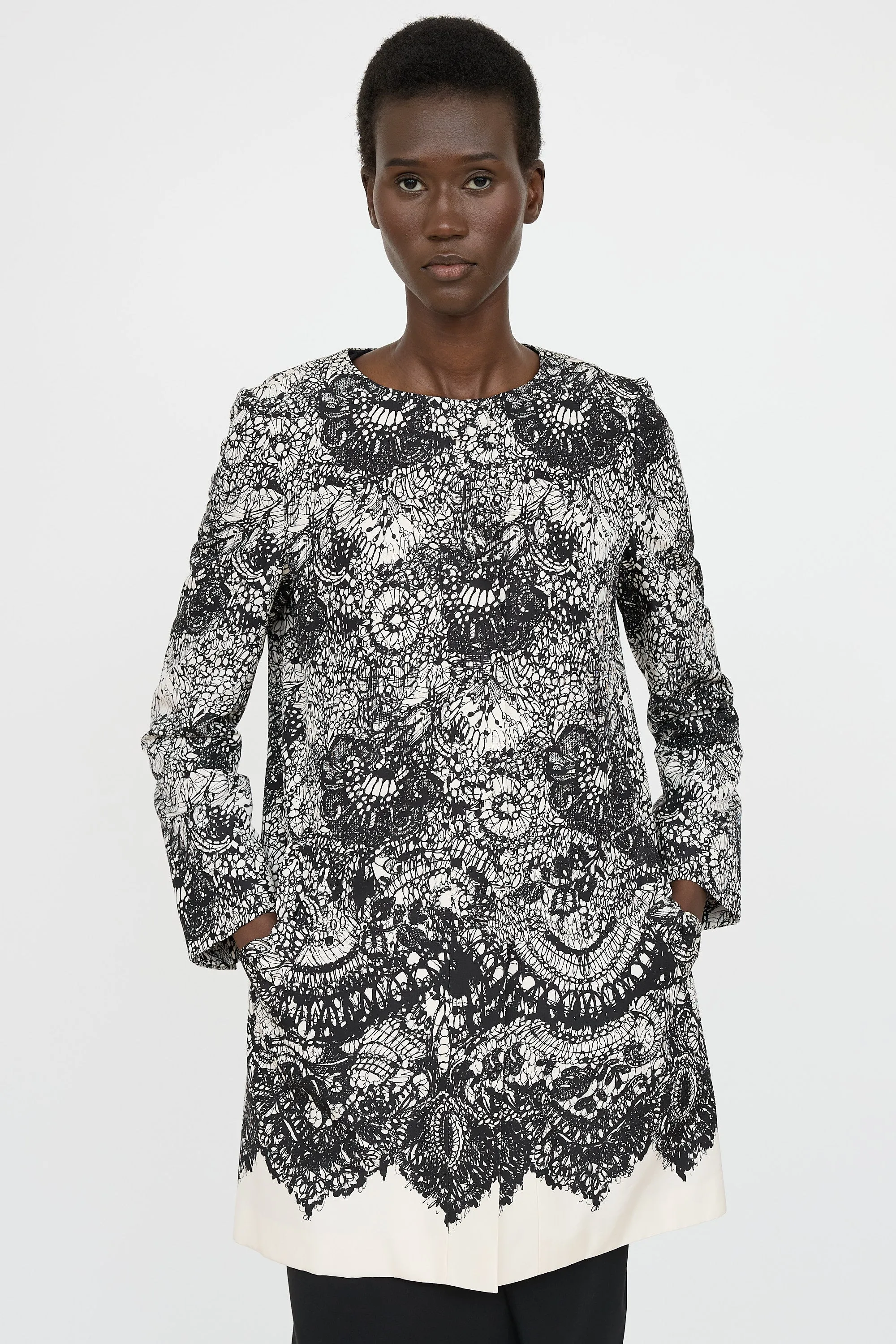 Printed Lace Jacket sold by VSP Consignment product image thumbnail 2