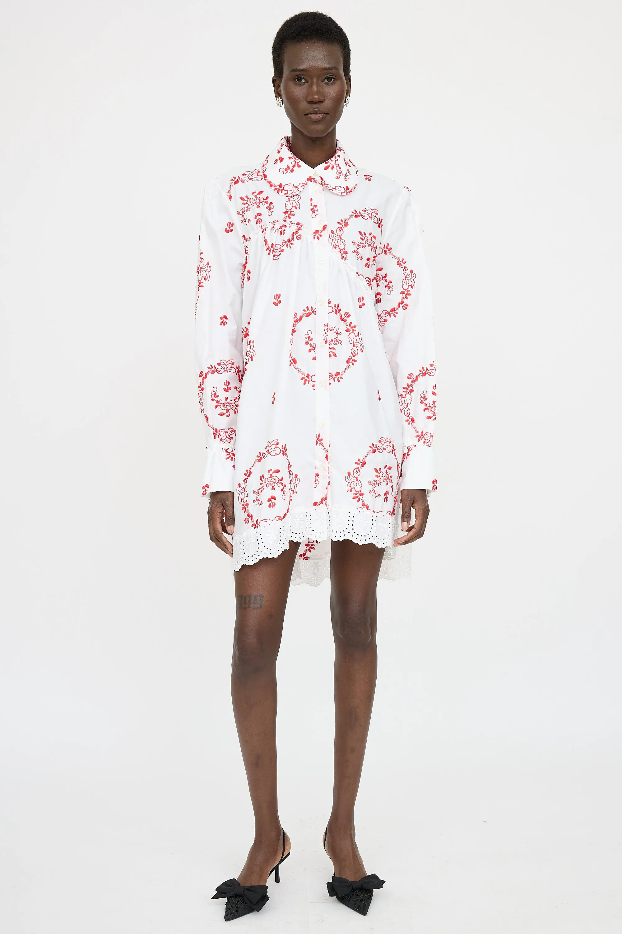 Embroidered Button Up Dress sold by VSP Consignment product image thumbnail 2