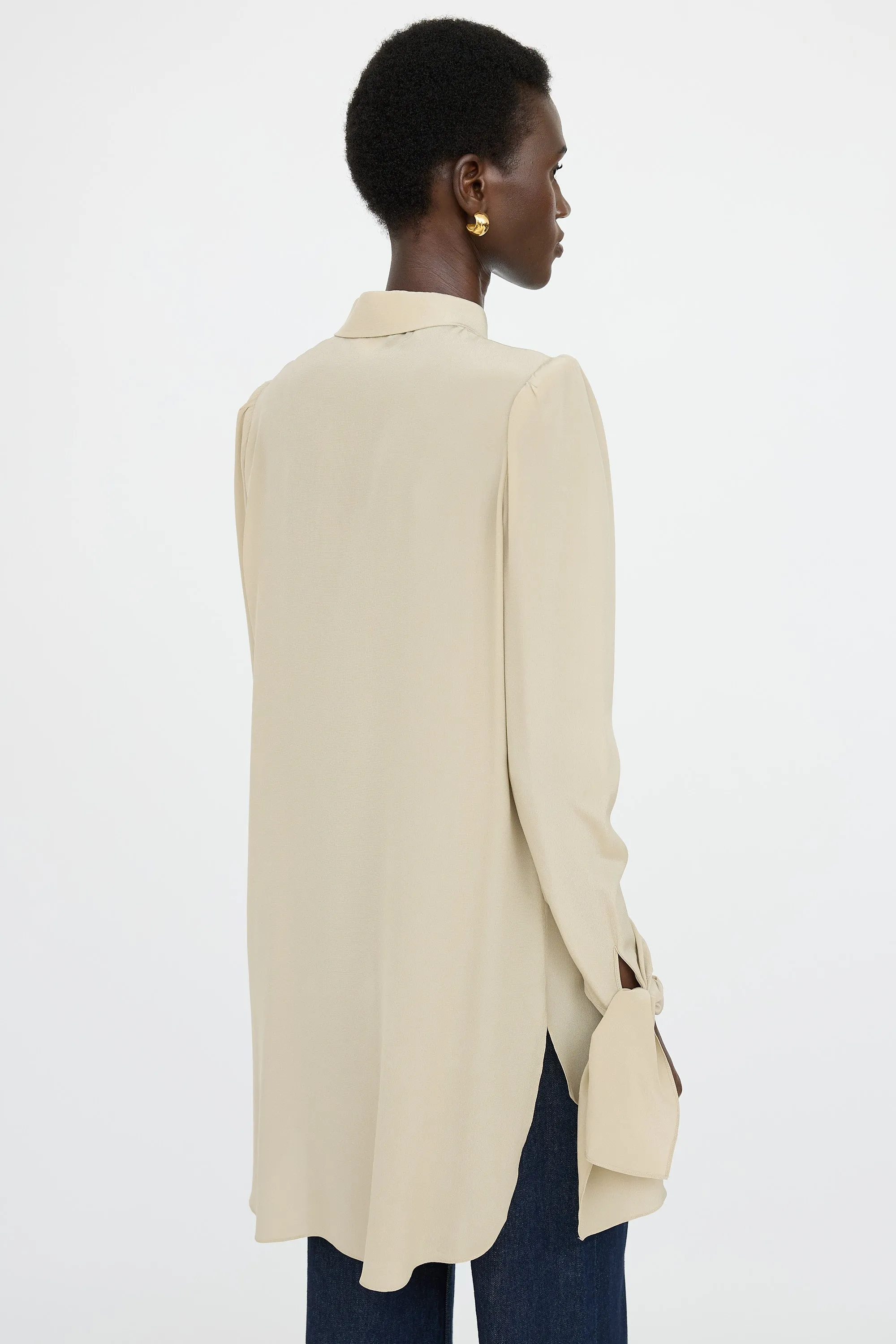 Silk Button Up Shirt sold by VSP Consignment product image thumbnail 4