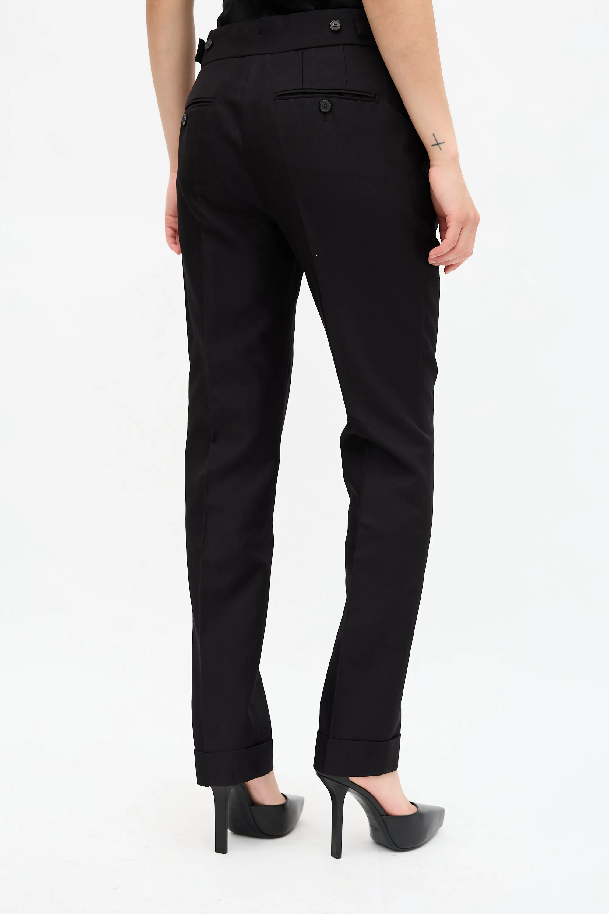 Wool & Silk Slim Leg Trouser sold by VSP Consignment product image thumbnail 4