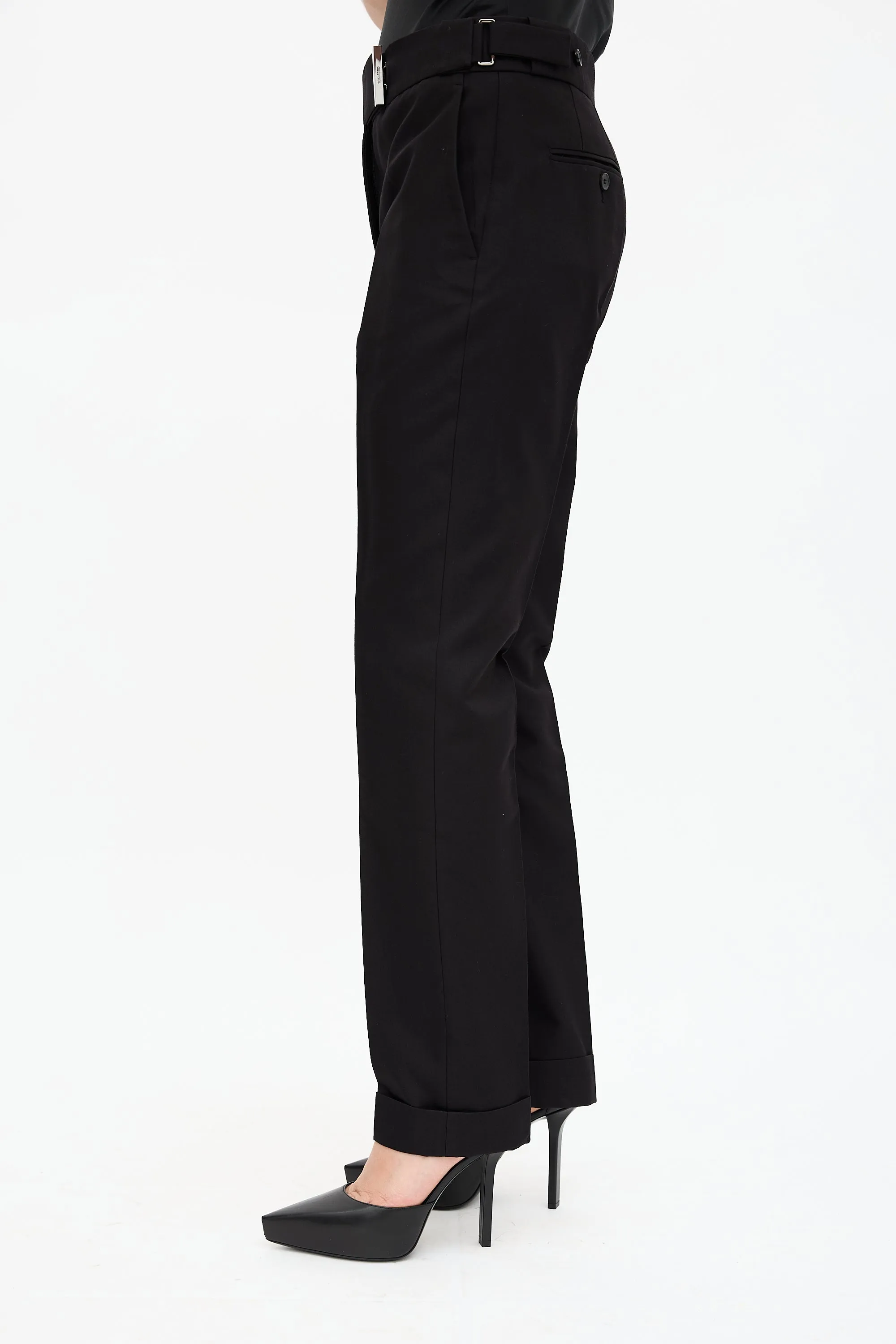 Wool & Silk Slim Leg Trouser sold by VSP Consignment product image thumbnail 3