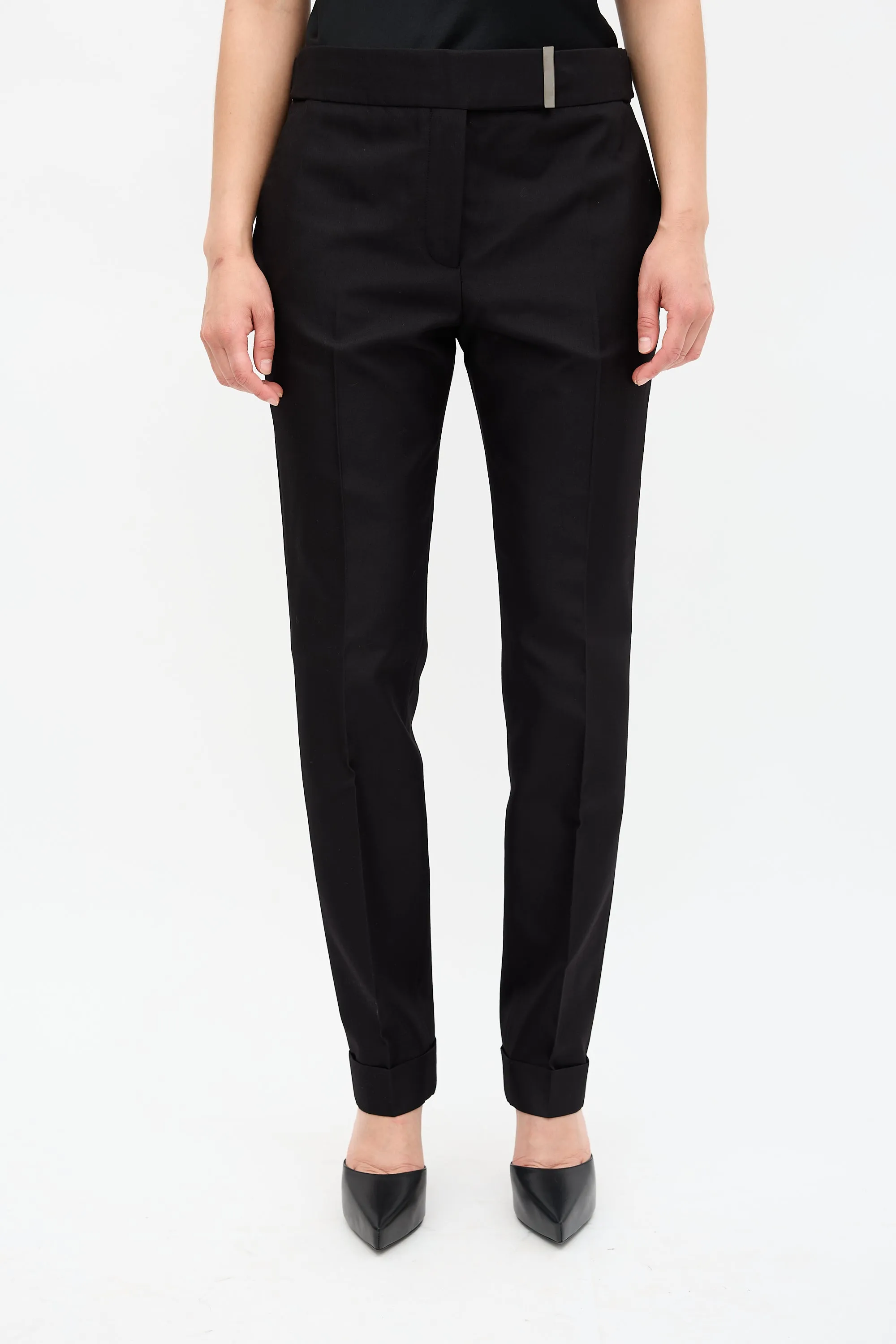 Wool & Silk Slim Leg Trouser sold by VSP Consignment
