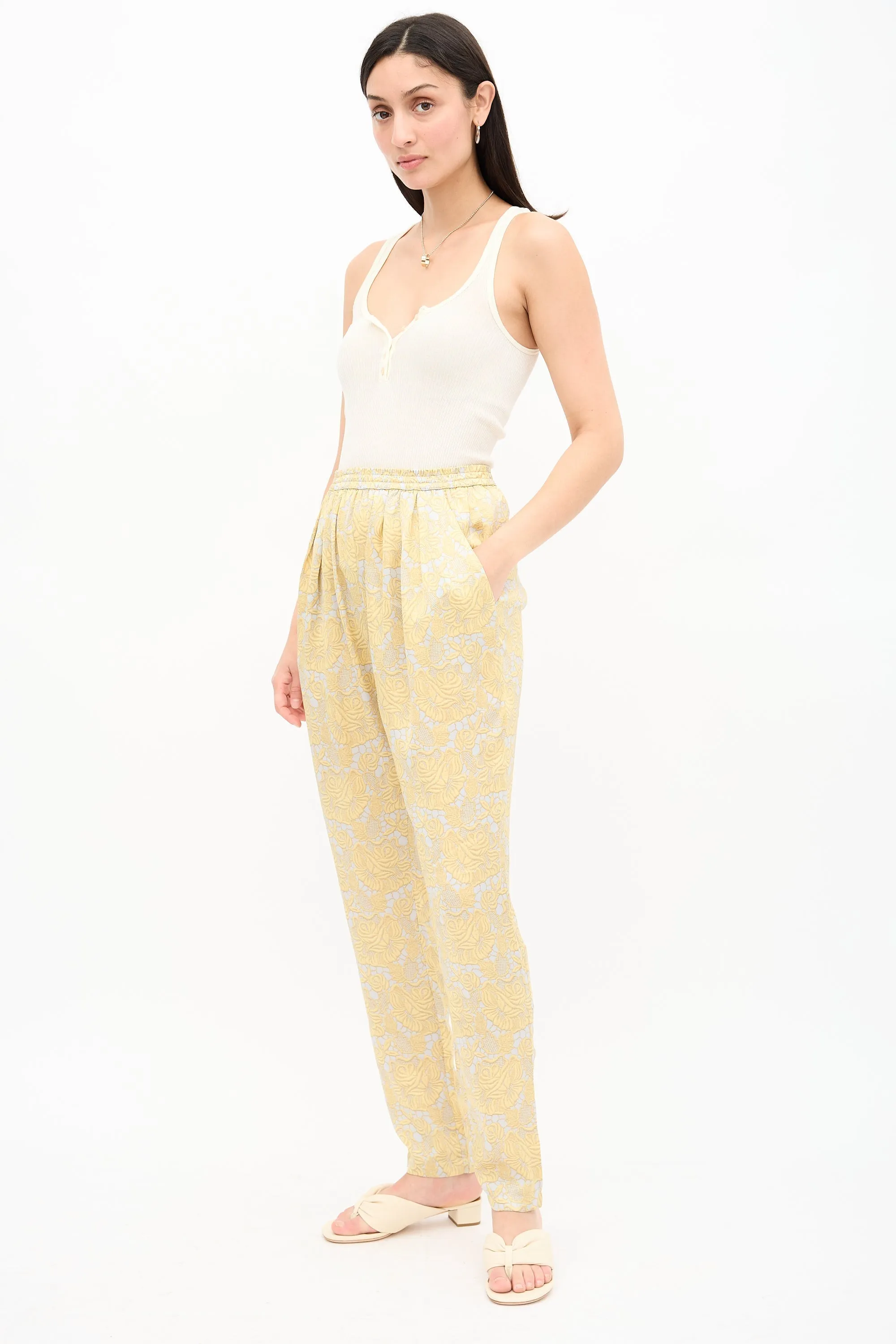 Silk Floral Pant sold by VSP Consignment product image thumbnail 2
