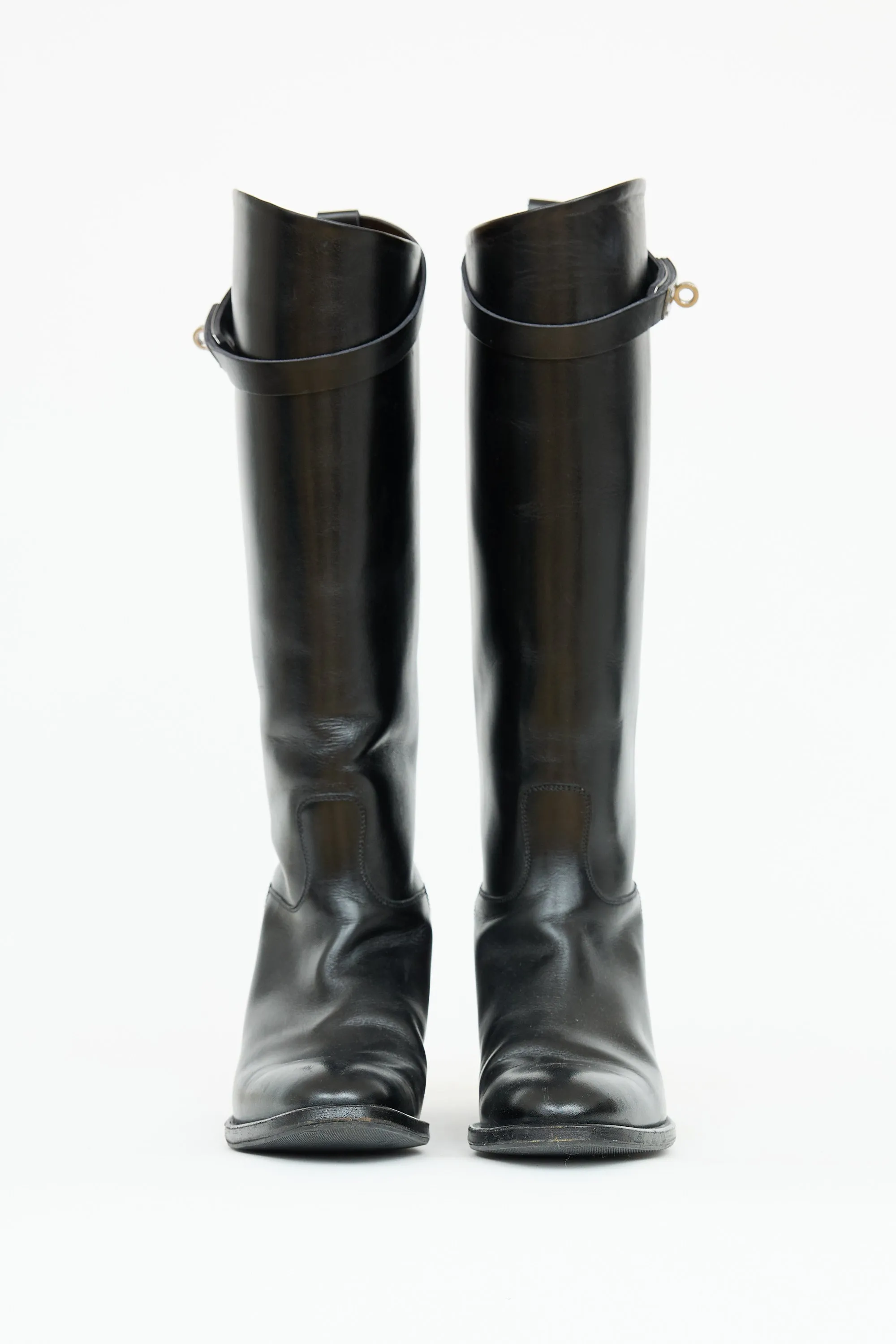 Leather Kelly Jumping Boot sold by VSP Consignment product image thumbnail 3