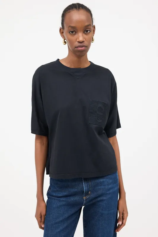Embroidered Pocket T-Shirt sold by VSP Consignment