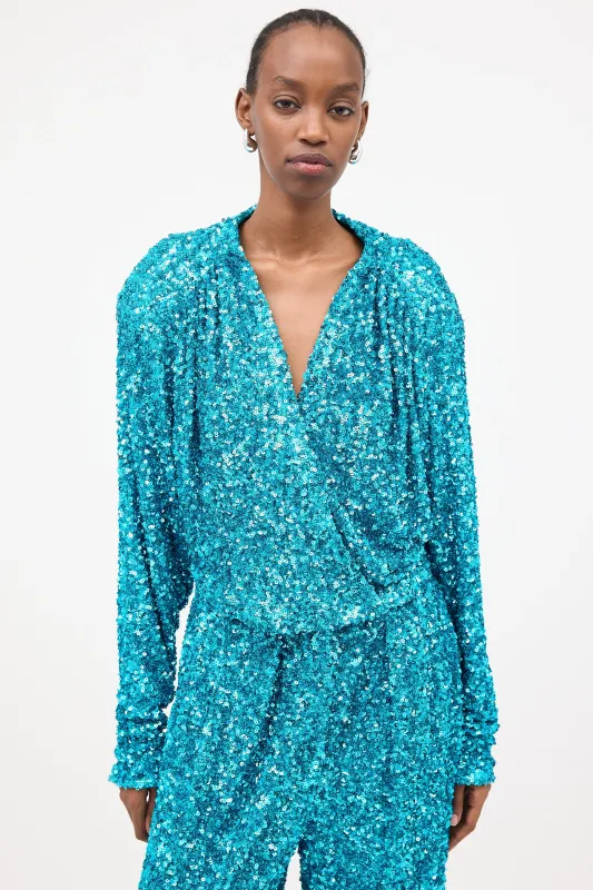 Sequin Aurelia Blouse sold by VSP Consignment