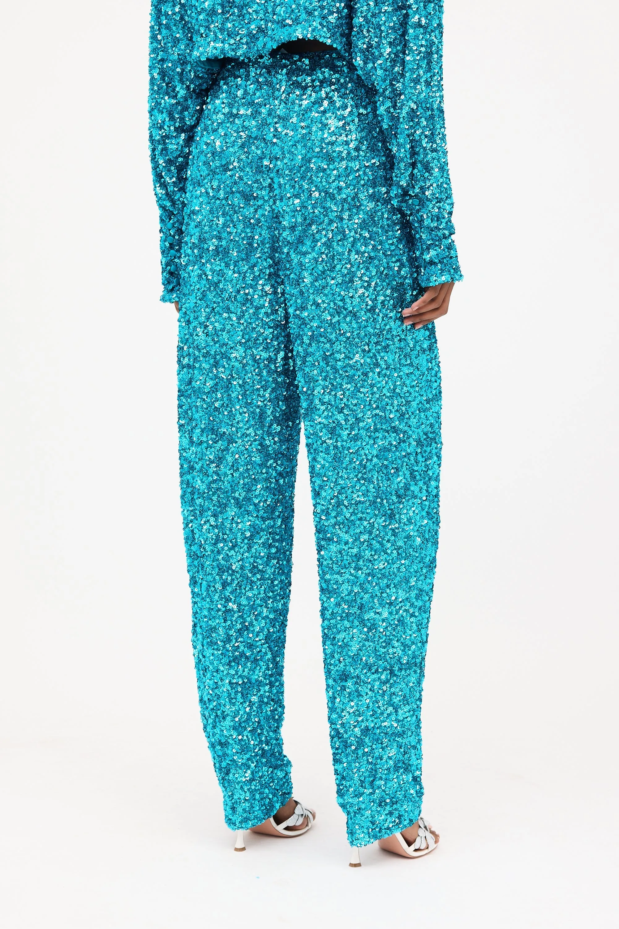 Sequin Pleated Trouser sold by VSP Consignment product image thumbnail 4