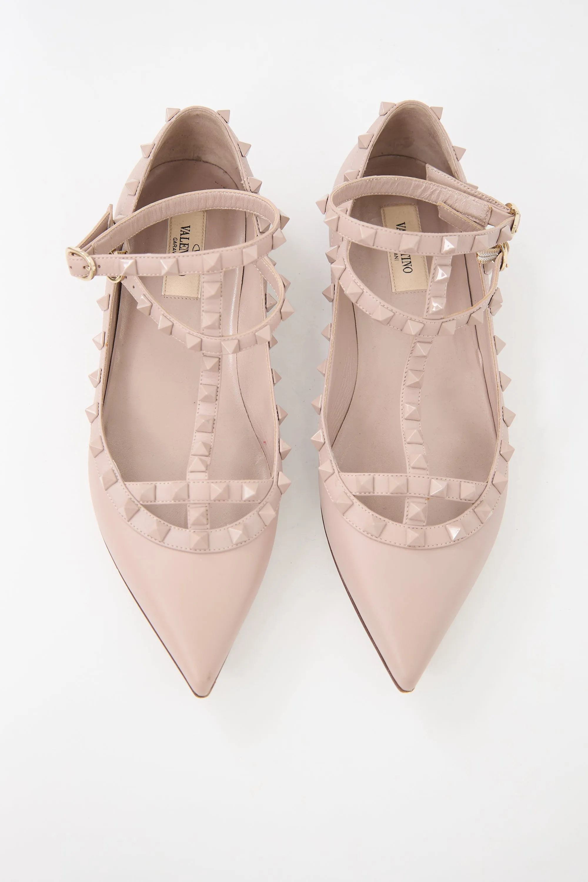 Leather Rockstud Cage Flat sold by VSP Consignment product image thumbnail 2