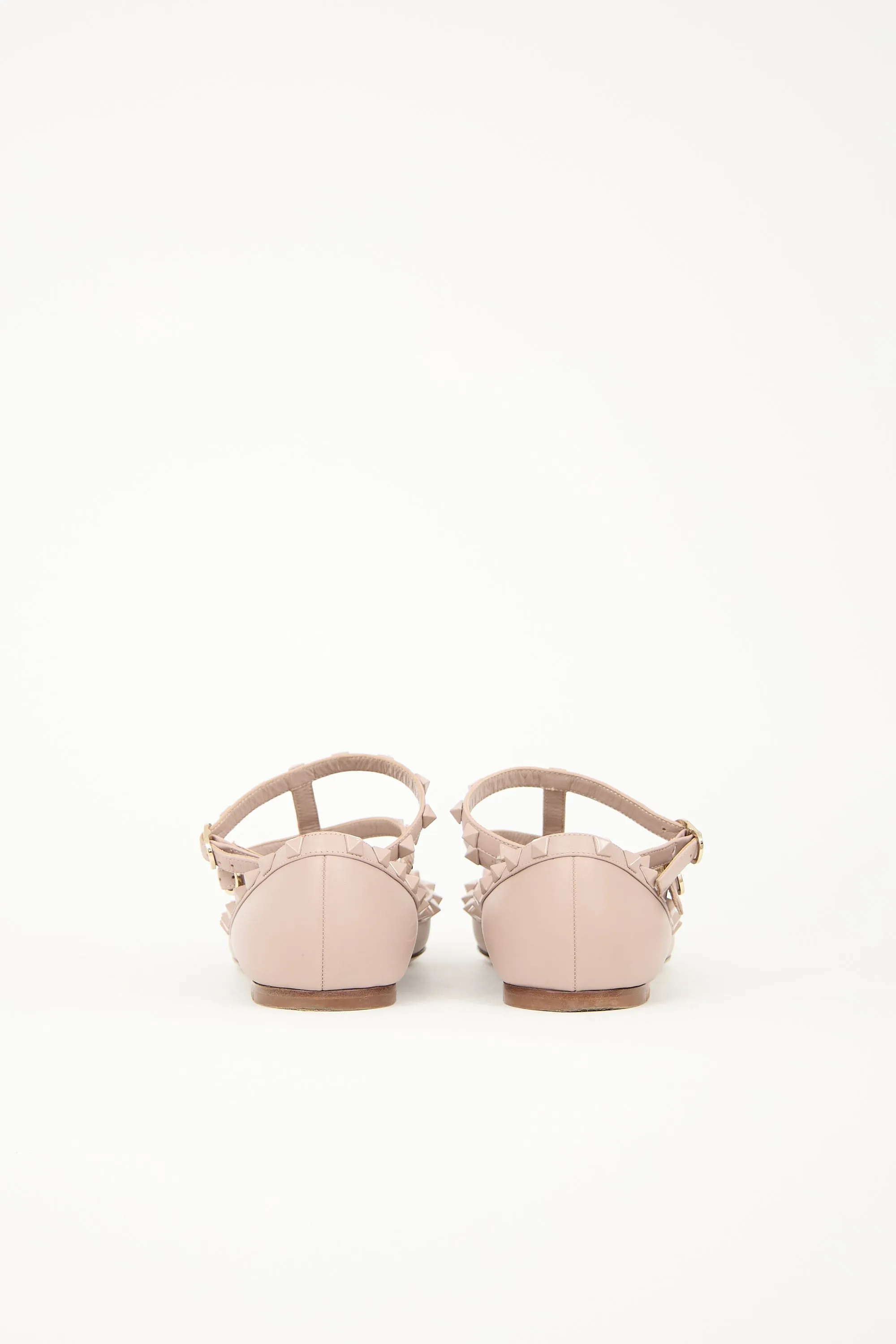 Leather Rockstud Cage Flat sold by VSP Consignment product image thumbnail 4