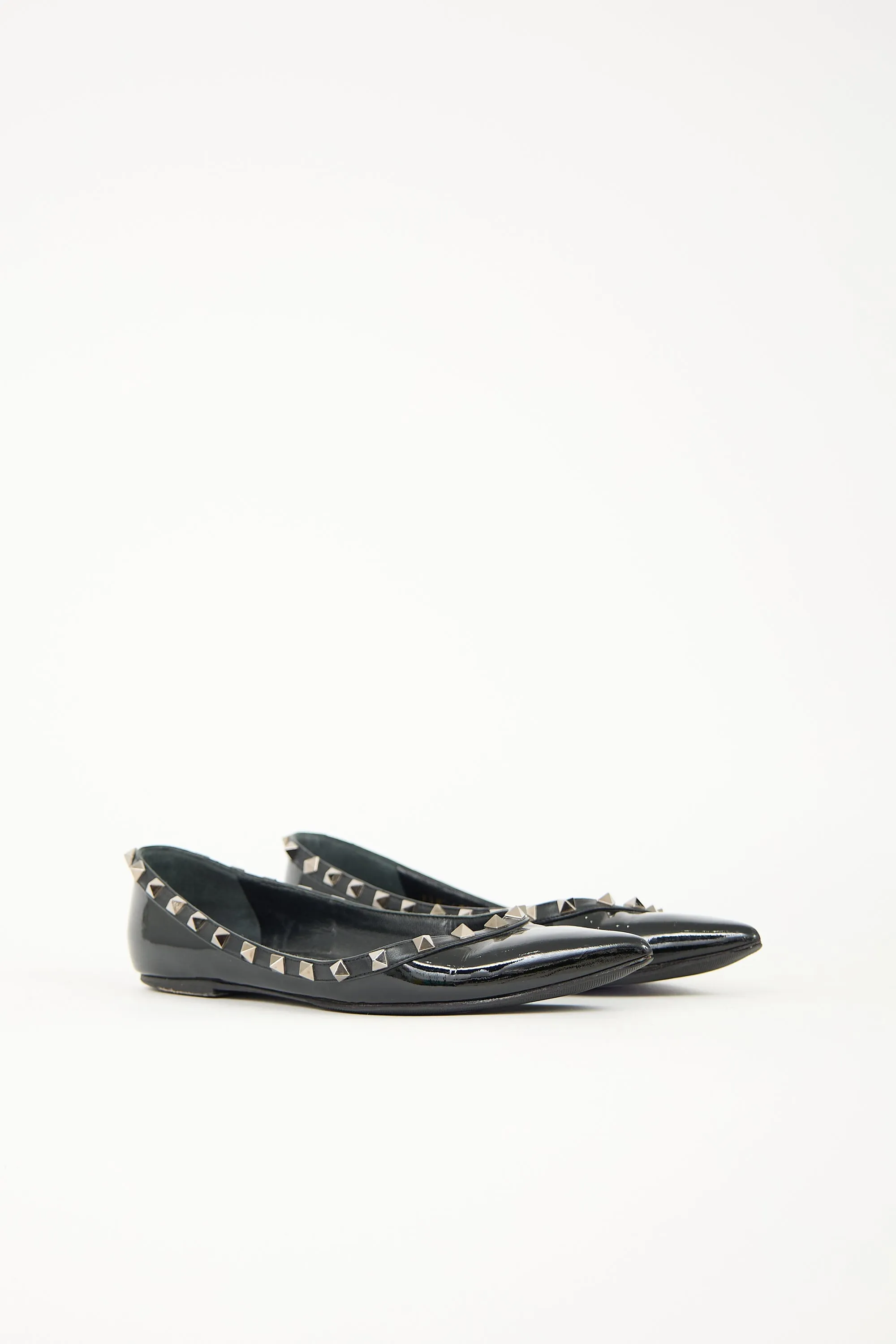 Patent Rockstud Ballet Flat sold by VSP Consignment product image thumbnail 3