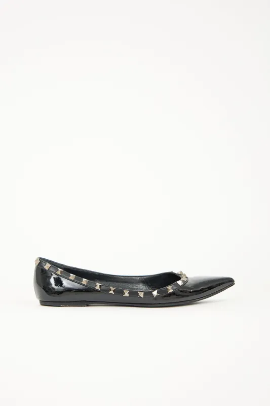 Patent Rockstud Ballet Flat sold by VSP Consignment