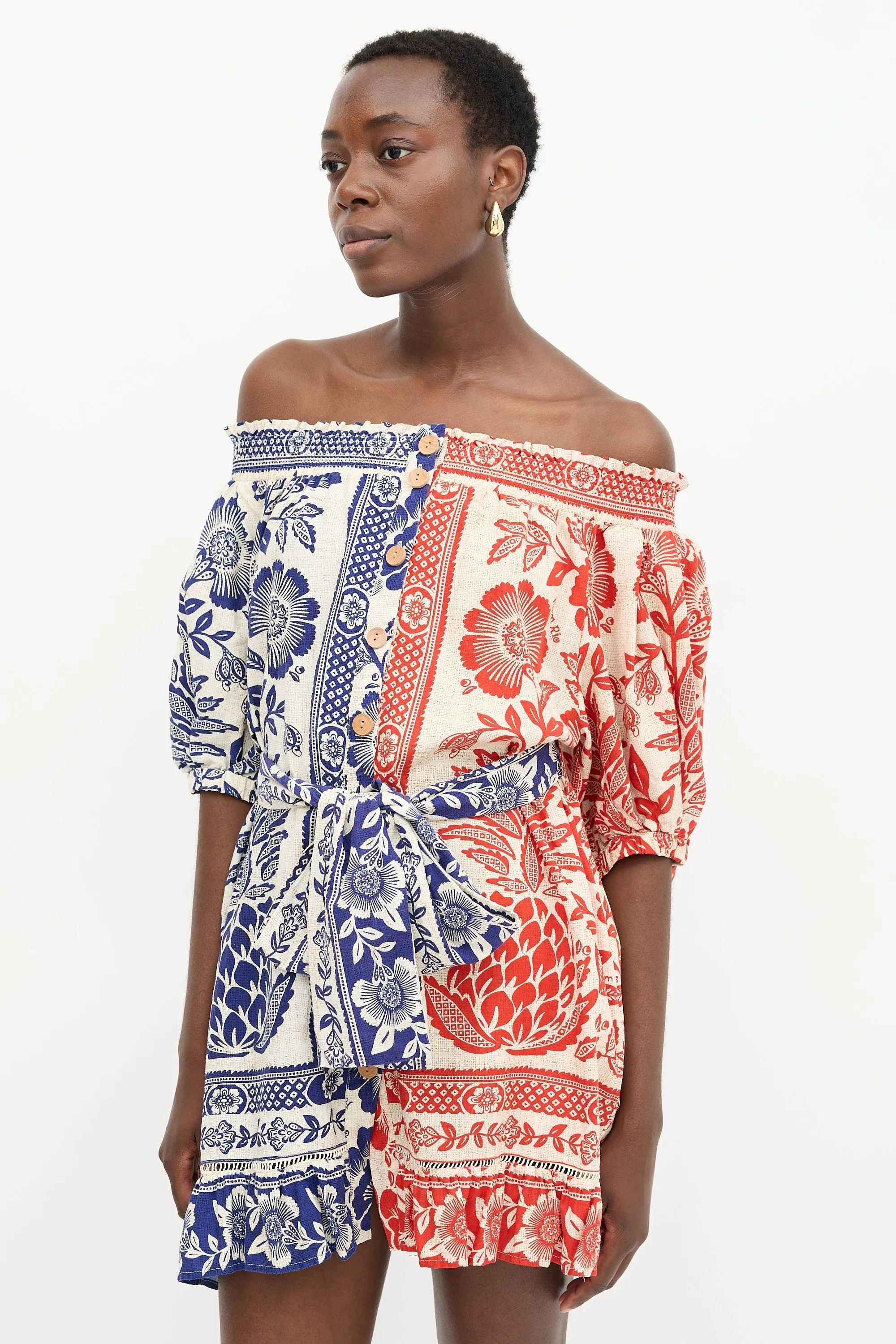 Linen Pineapple Garden Dress sold by VSP Consignment product image thumbnail 3