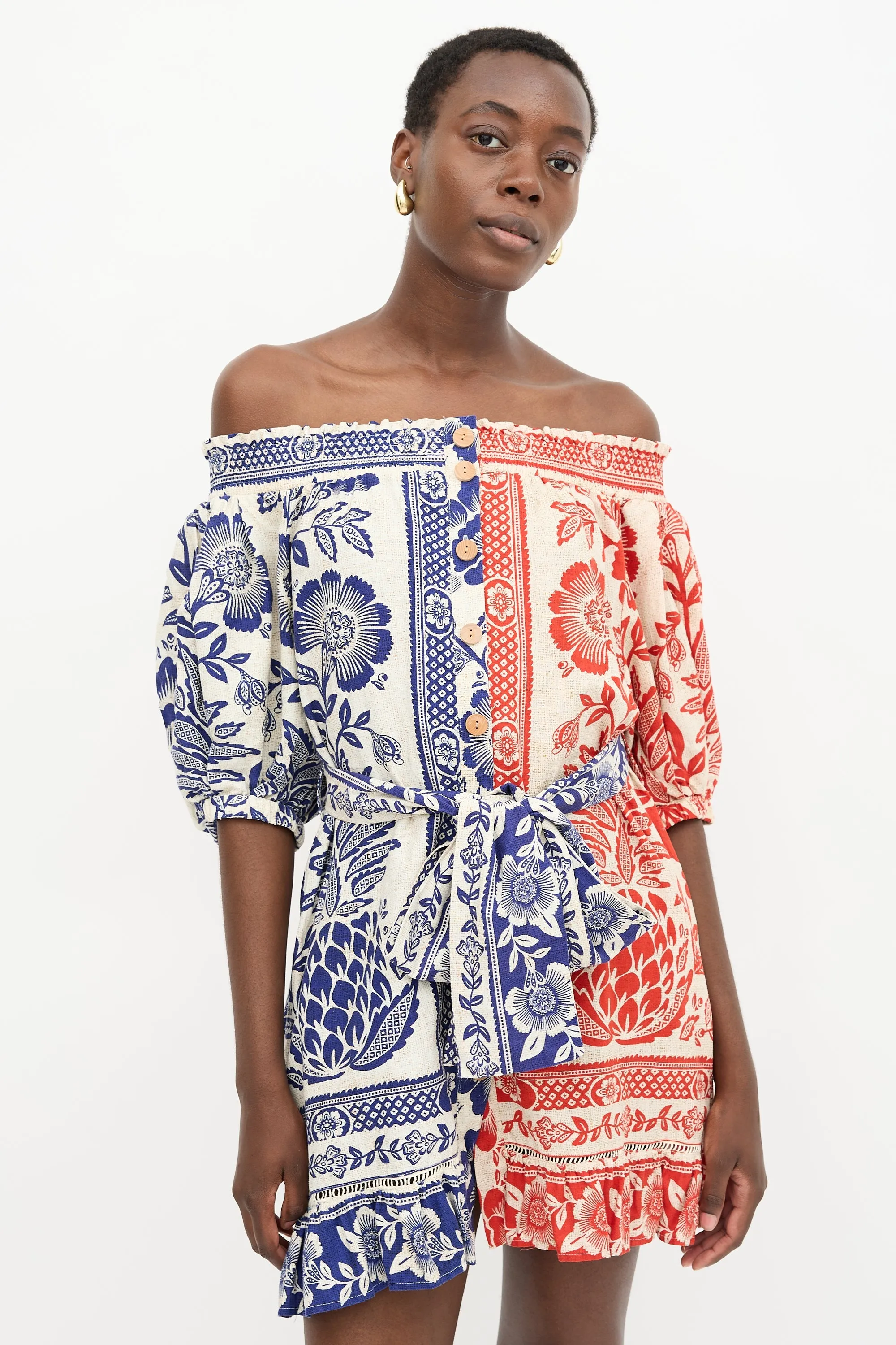 Linen Pineapple Garden Dress sold by VSP Consignment