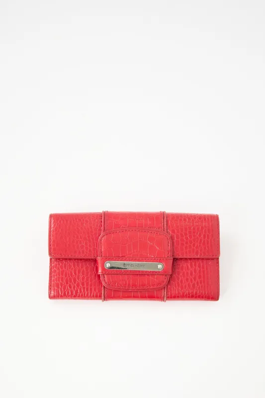 Embossed Leather Wallet sold by VSP Consignment