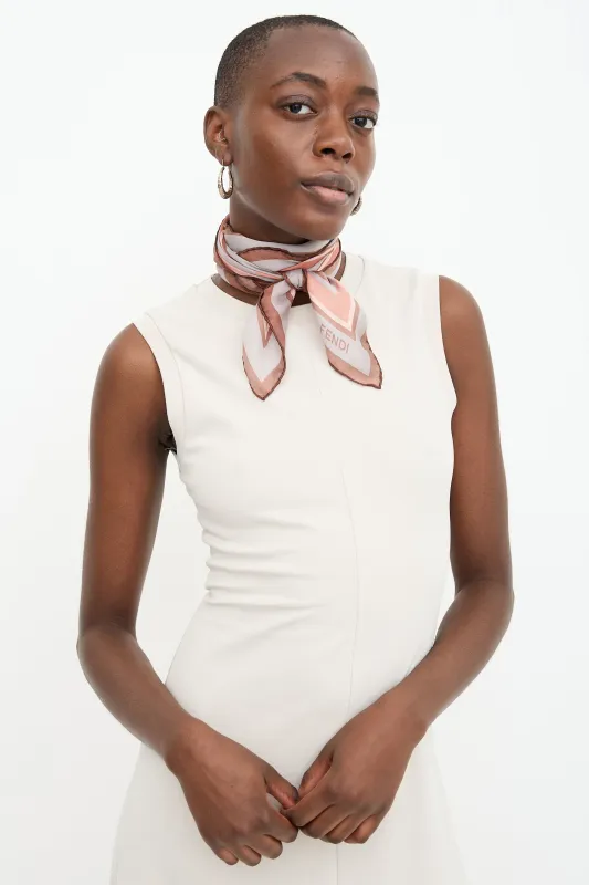 Silk Geometric Scarf sold by VSP Consignment