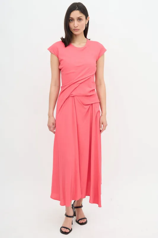 Crepe Paloma Drape Dress sold by VSP Consignment