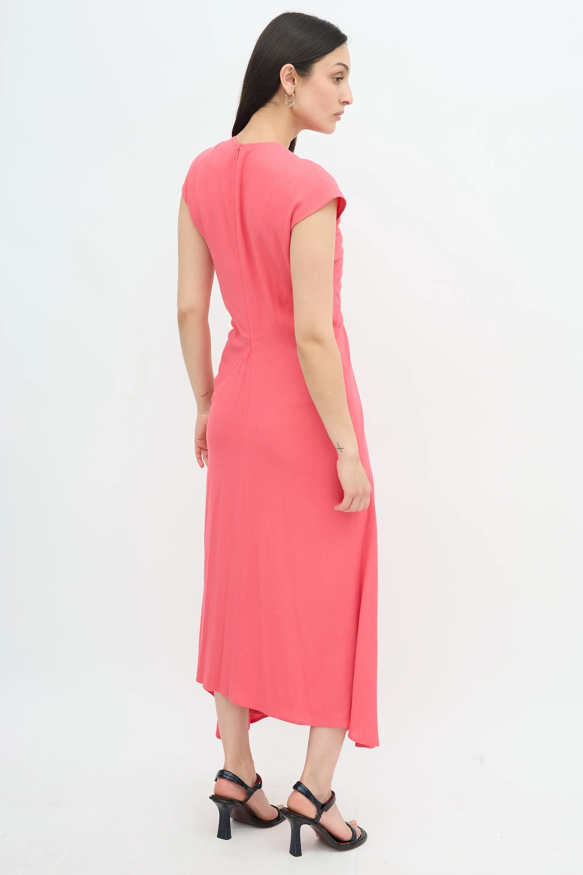 Crepe Paloma Drape Dress sold by VSP Consignment product image thumbnail 3