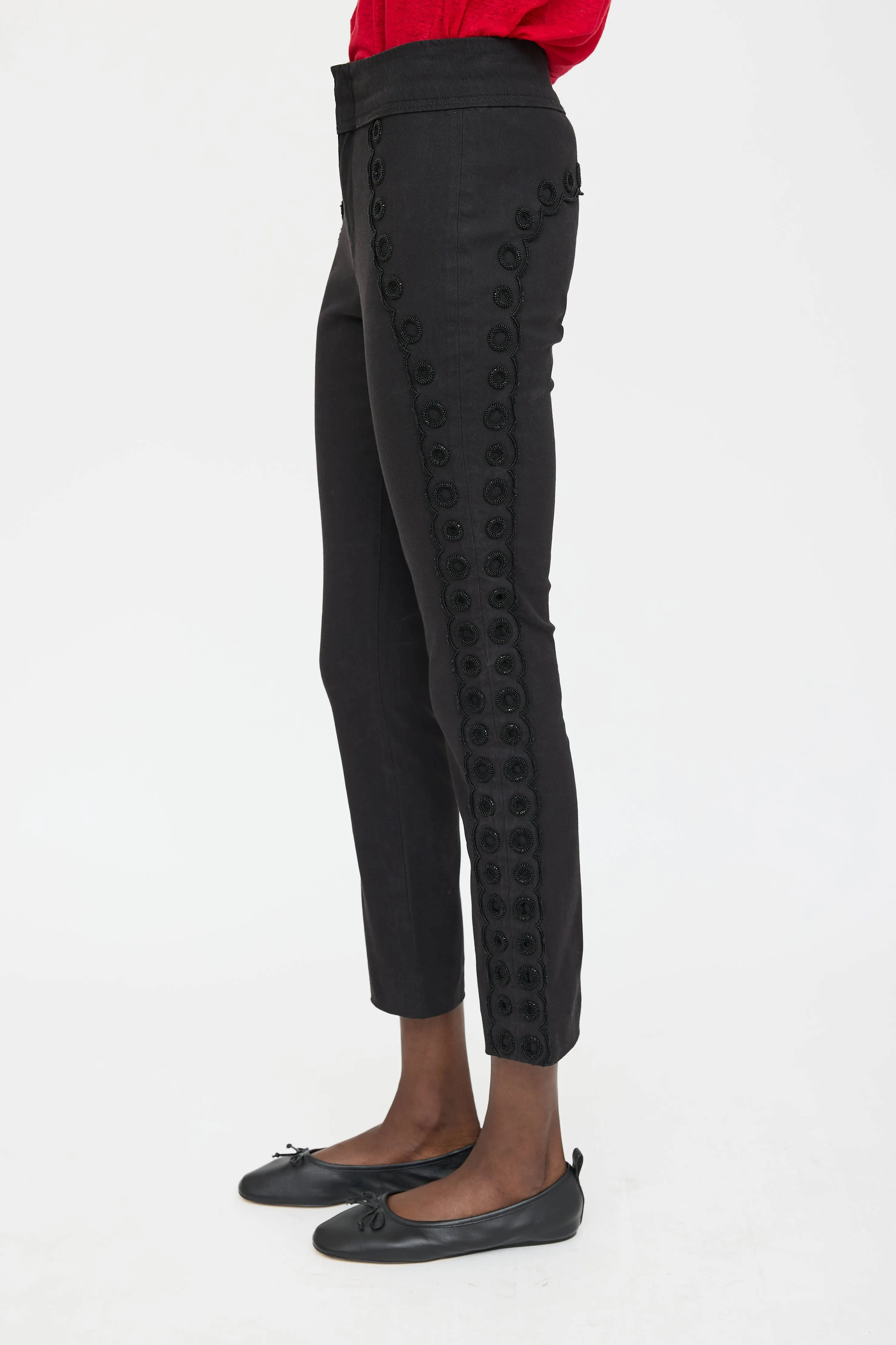 Cropped Embellished Pant sold by VSP Consignment product image thumbnail 3